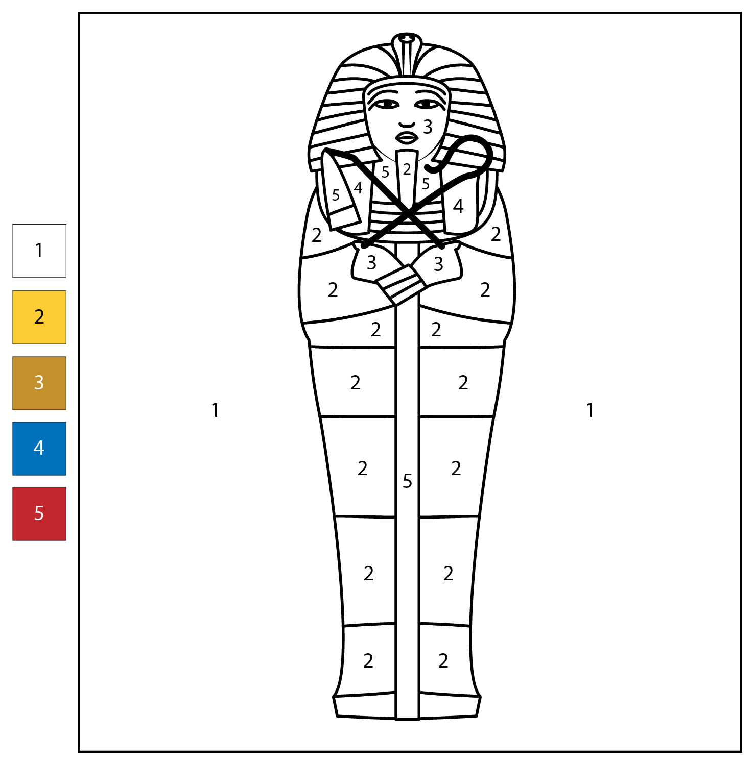 Color By Number Sarcophagus