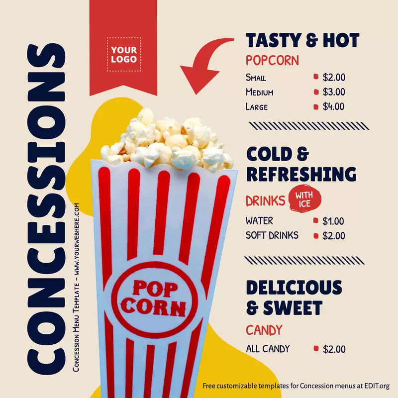 Concession Banner Templates Concession Banner Templates
