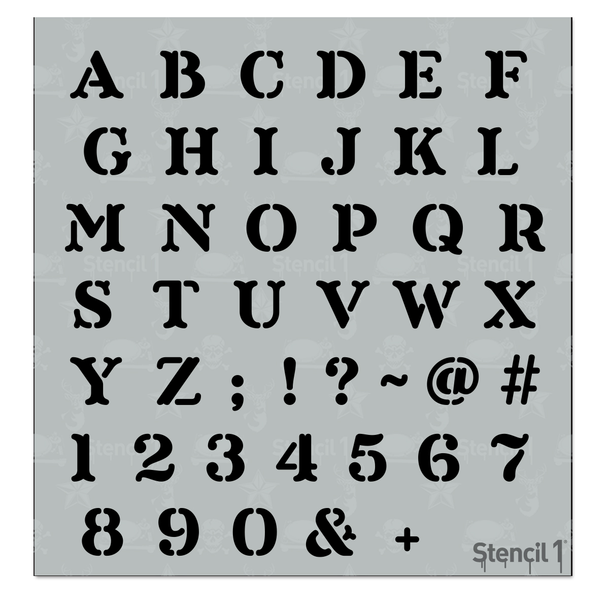 Crafty Small Letter Stencil 1 2 Inch