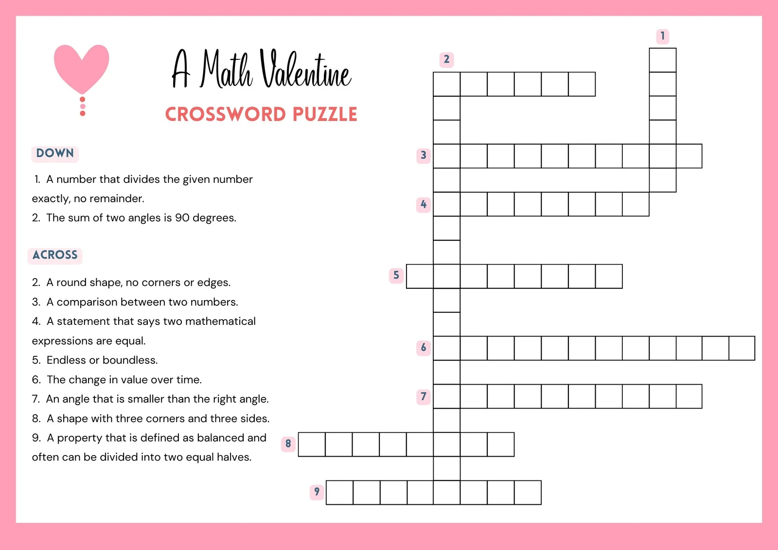 Crossword Puzzle