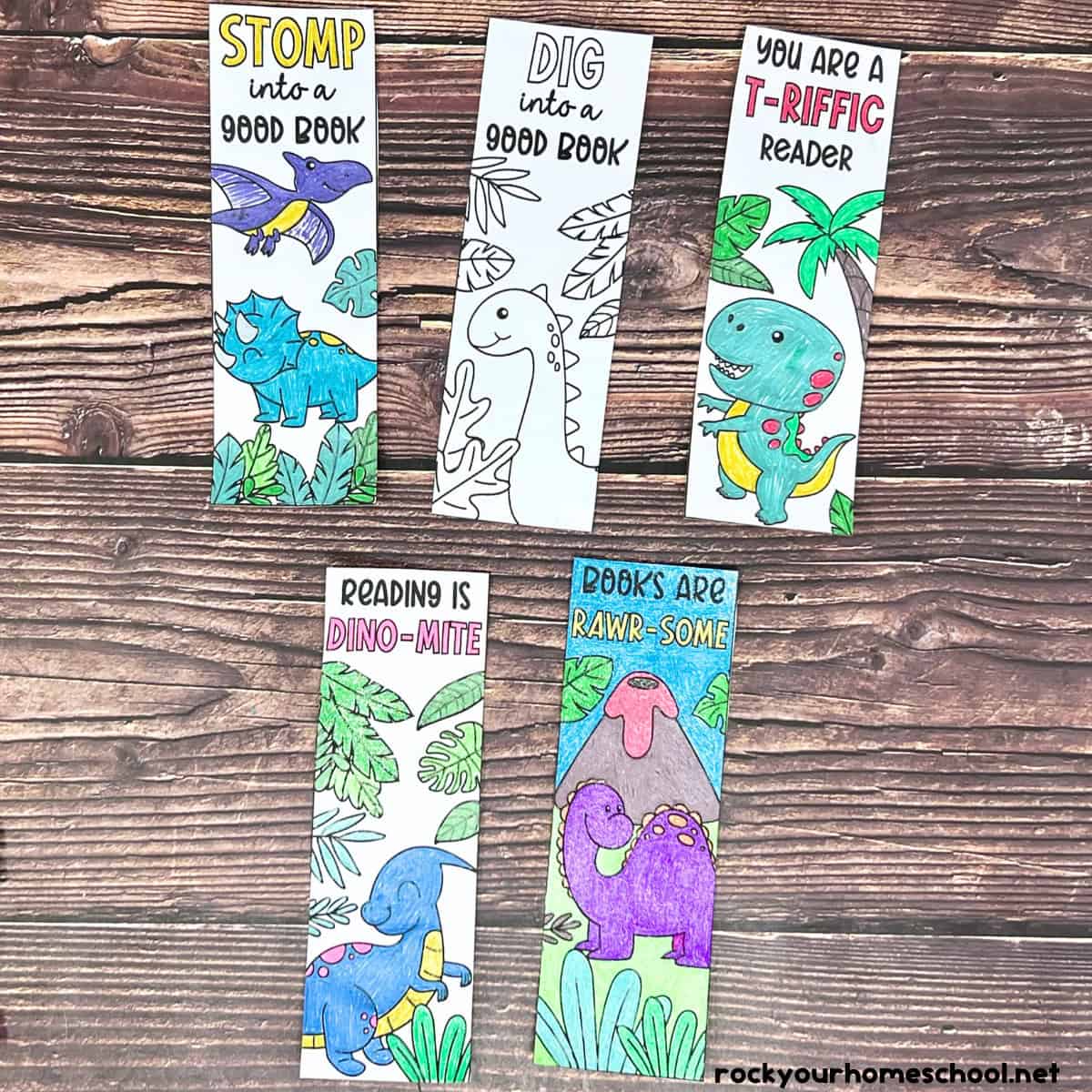 Dinosaur Bookmarks