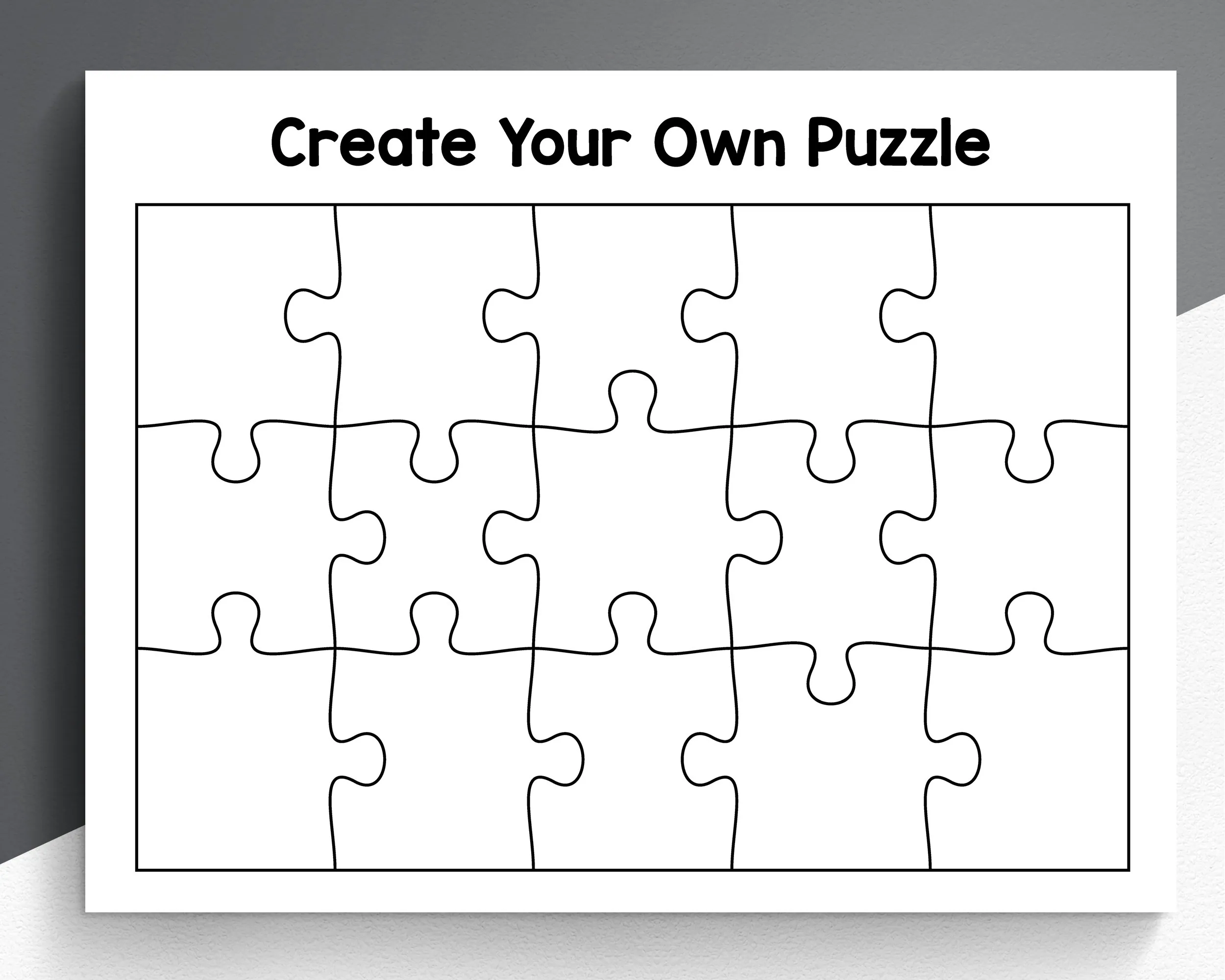 Diy Puzzle Worksheet Custom Printable Diy Puzzle Worksheet Custom Printable