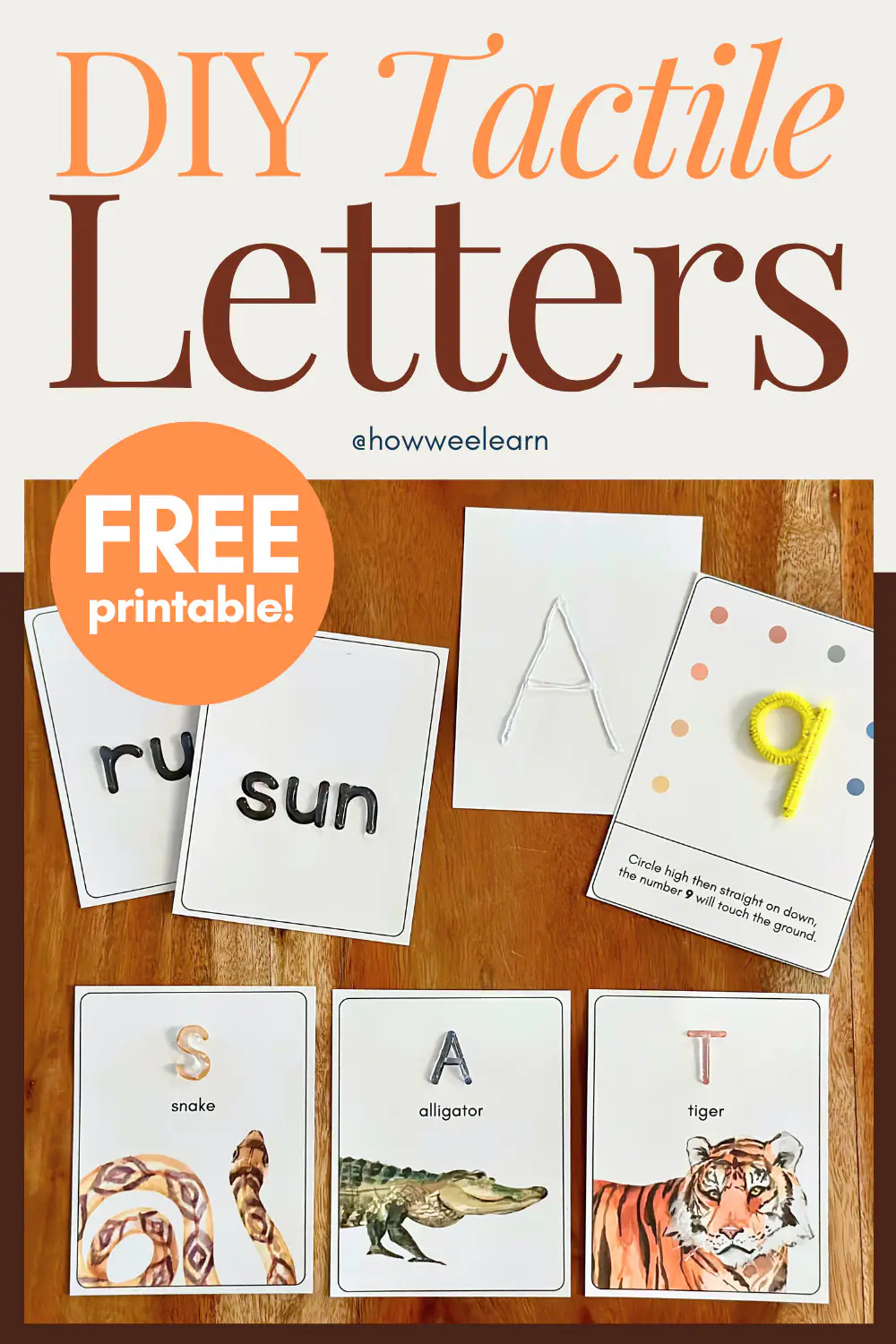 Diy Tactile Letters With Free Printable Diy Tactile Letters With Free Printable