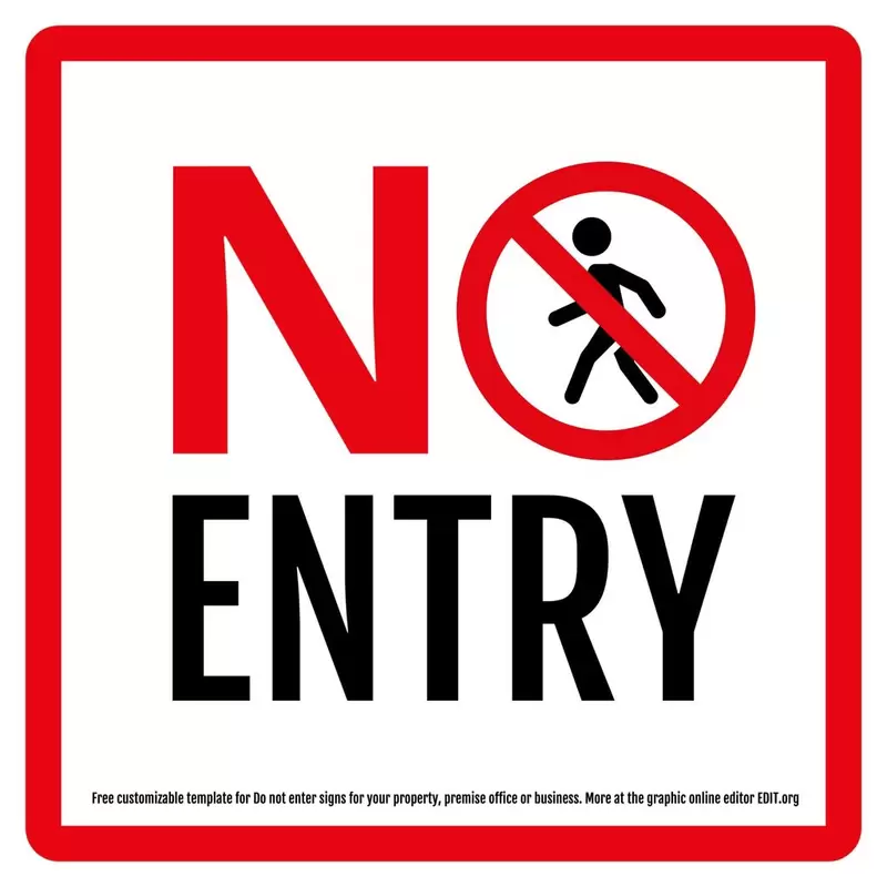 Do Not Enter Signs Edit Online Do Not Enter Signs Edit Online
