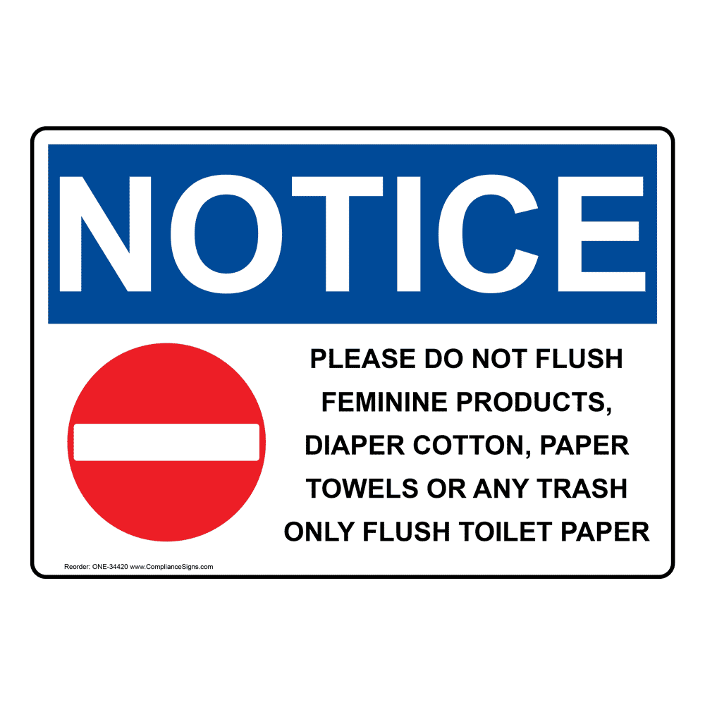 Do Not Flush Paper Towels Bathroom Signs Do Not Flush Paper Towels Bathroom Signs