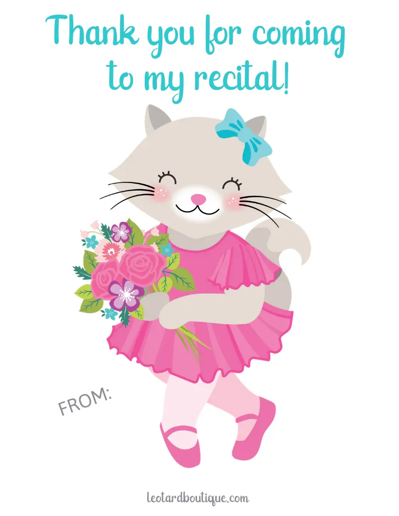 Download A Free Dance Recital Card Template