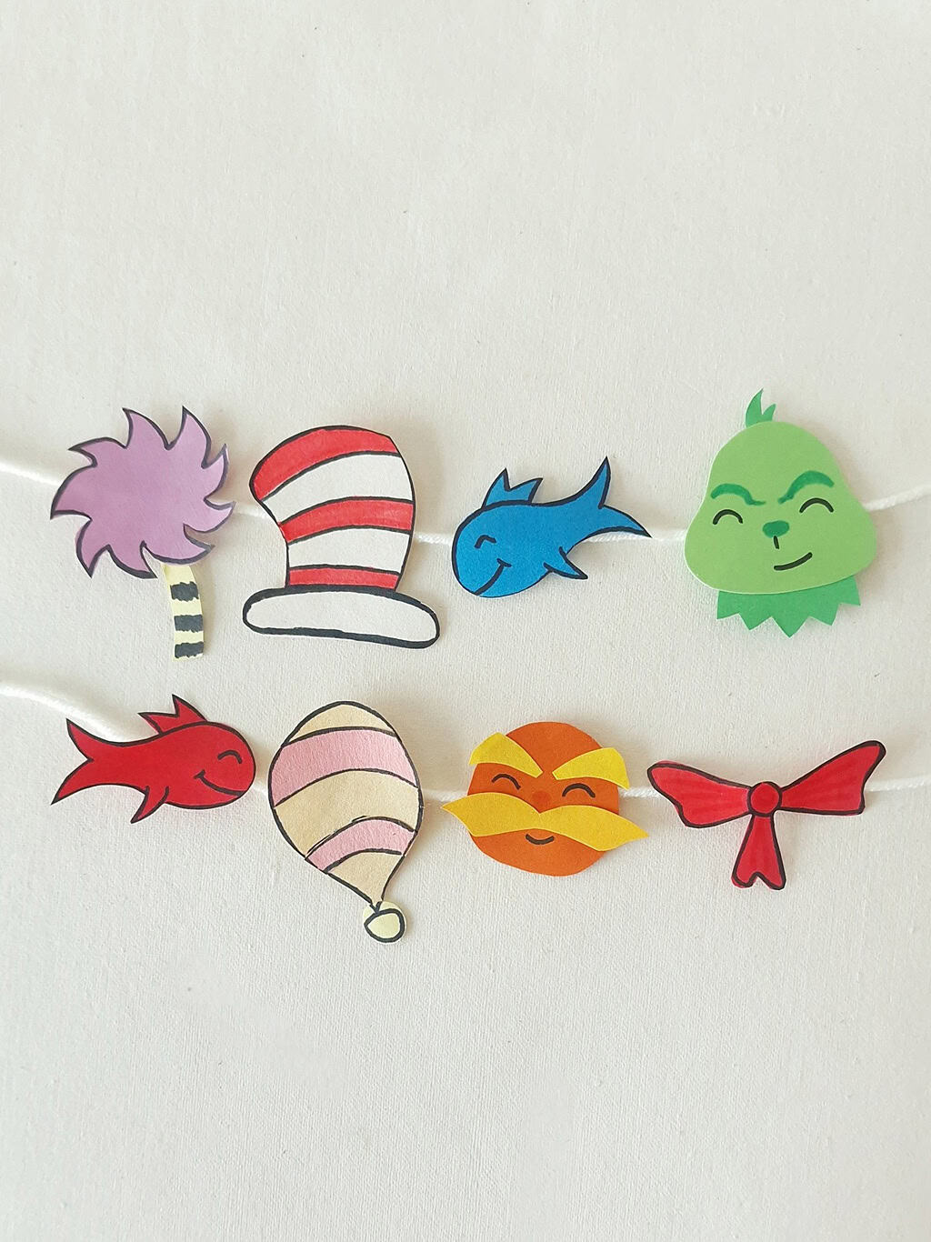 Dr Seuss Garland Craft Dr Seuss Garland Craft