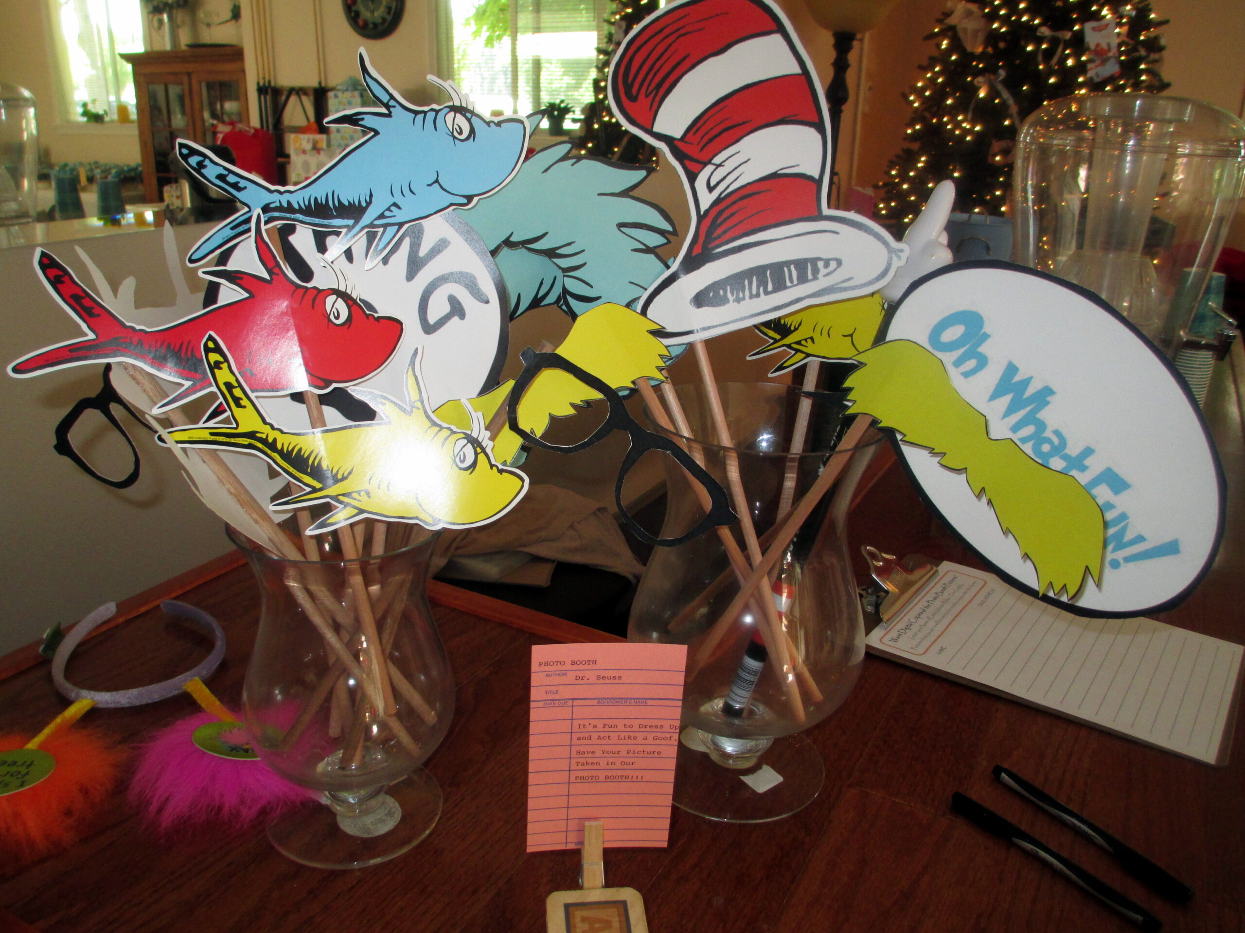 Dr Seuss Inspired Photo Booth Props