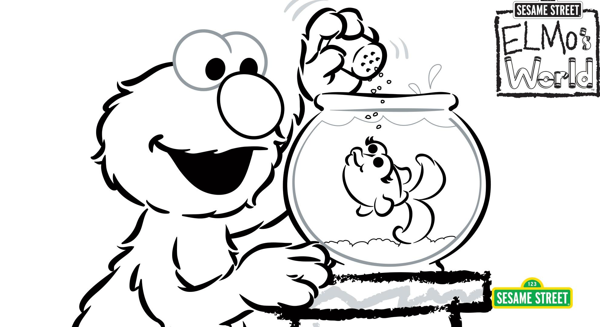 Elmos World Coloring Page Printable Sesame Street Elmos World Coloring Page Printable Sesame Street