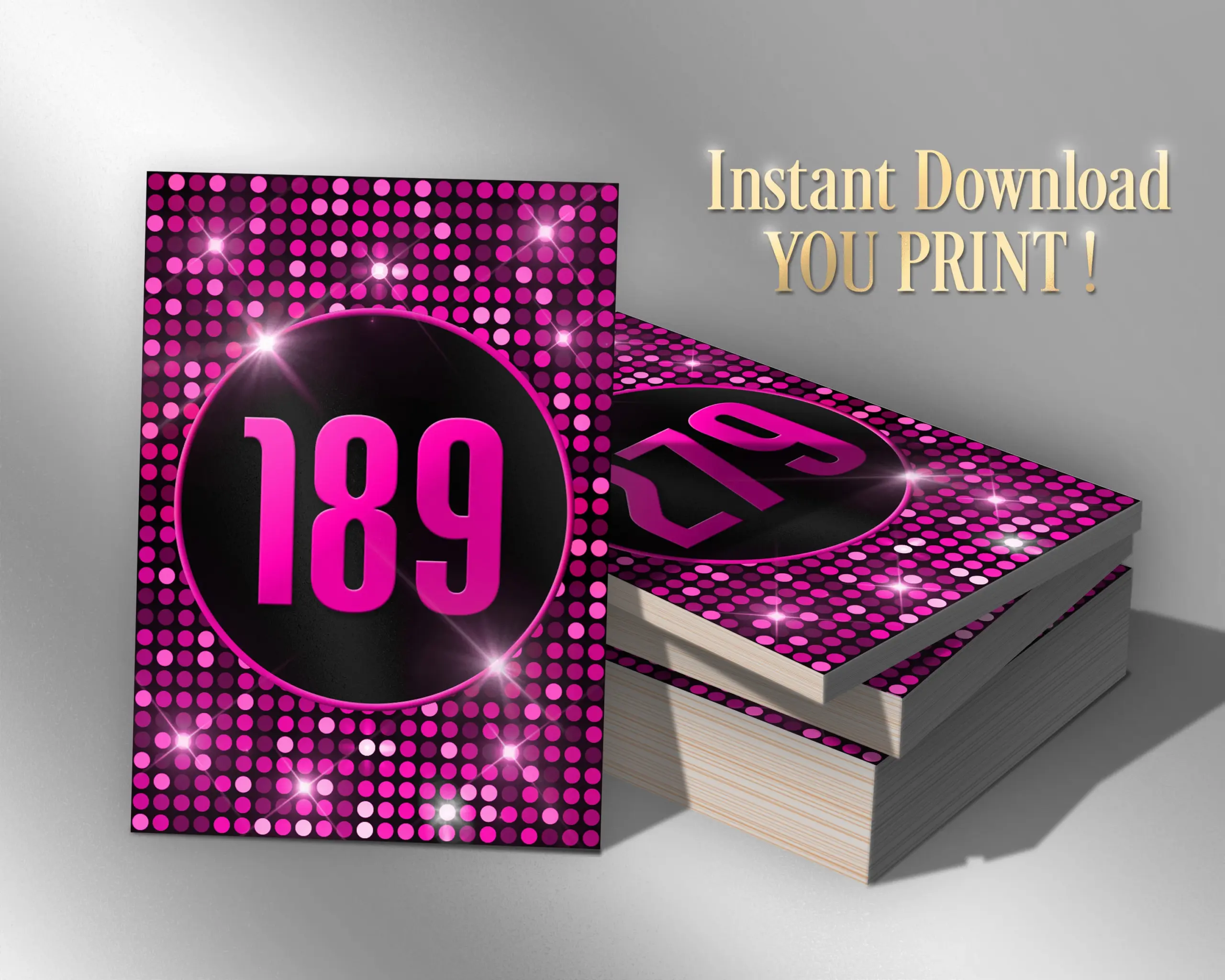 Facebook Live Number Cards 1 500 Pink Facebook Live Number Cards 1 500 Pink