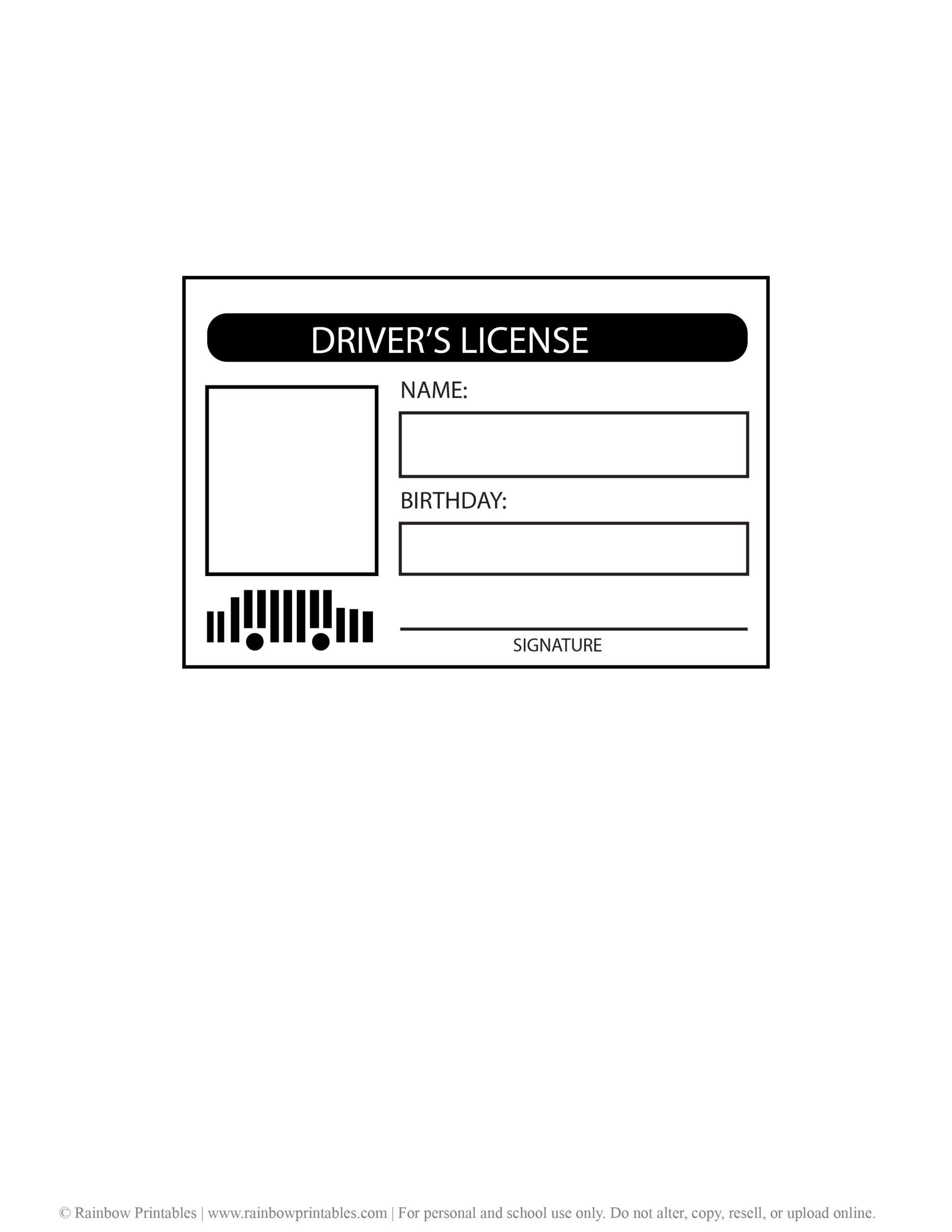 Fake Drivers License Kids Fake Drivers License Kids