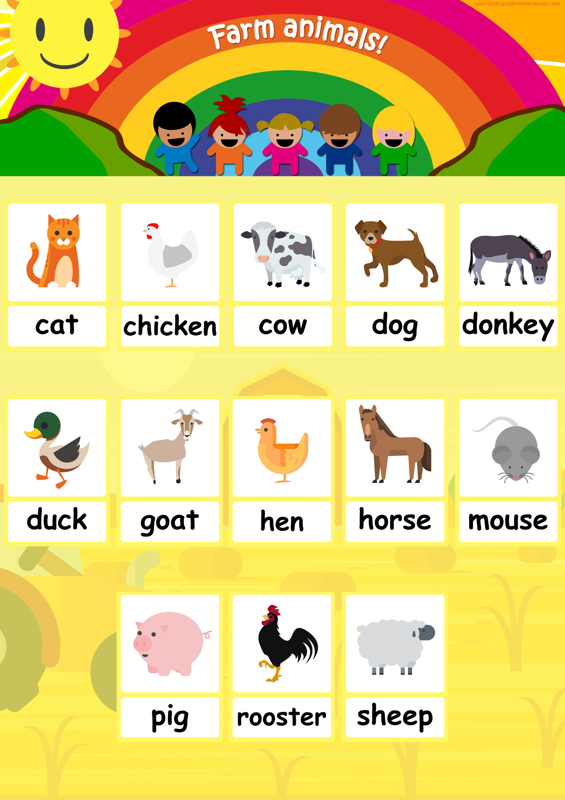 Farm Animal Flashcards