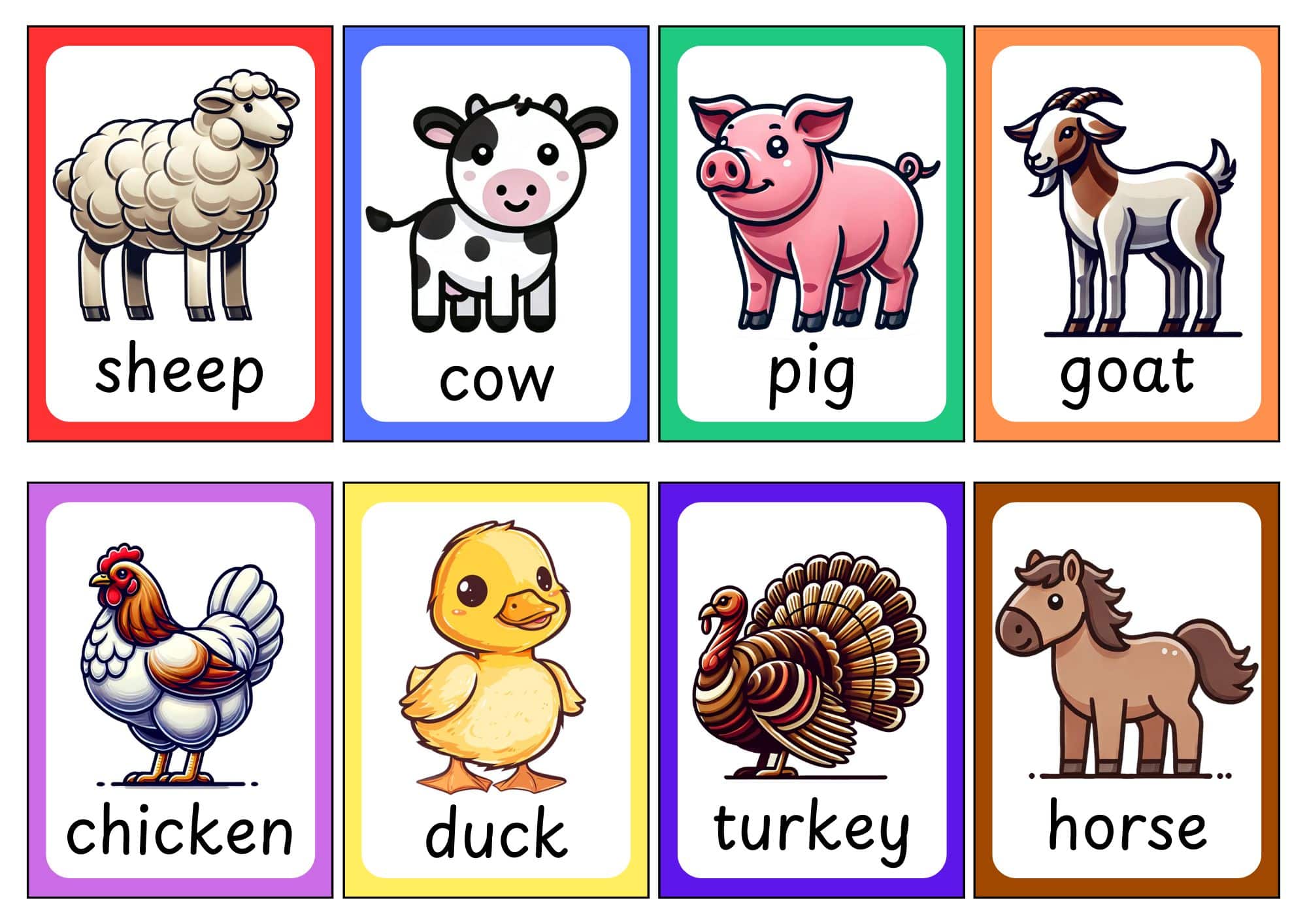 Farm Animals Flashcards