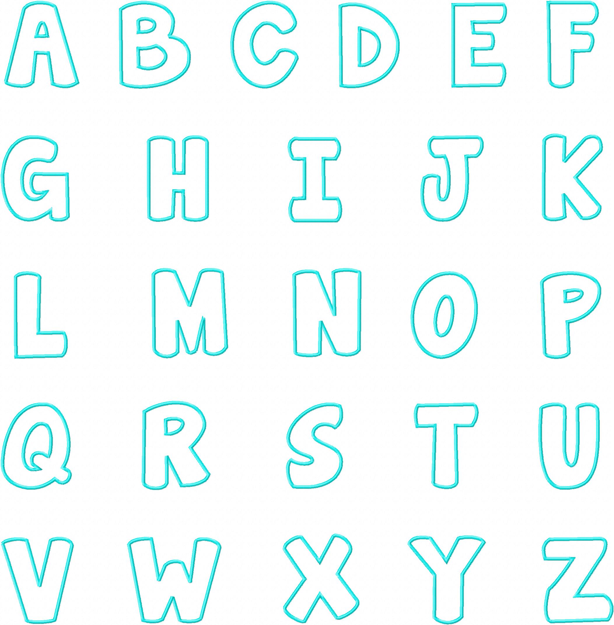 free printable fonts for applique free printable fonts for applique