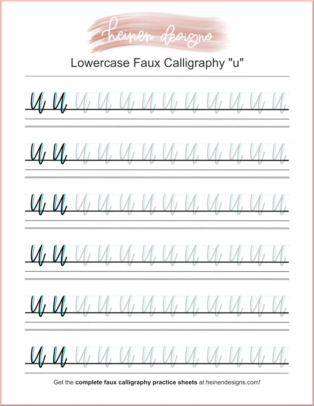 Faux U Lowercase Faux U Lowercase