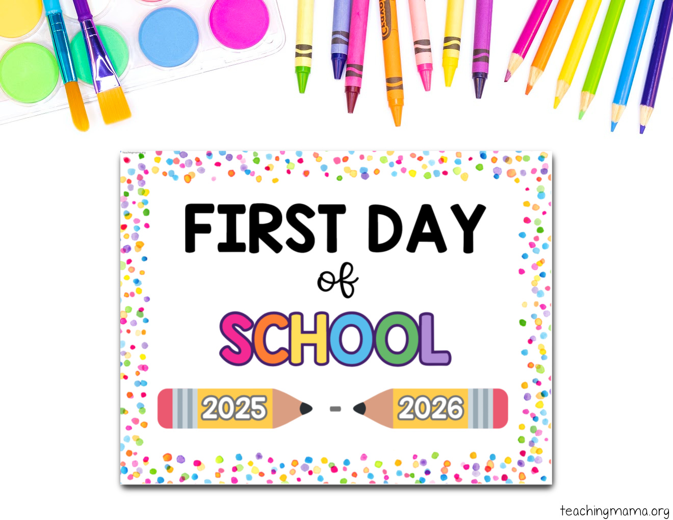 First Day Of School Signs Free Printable First Day Of School Signs Free Printable