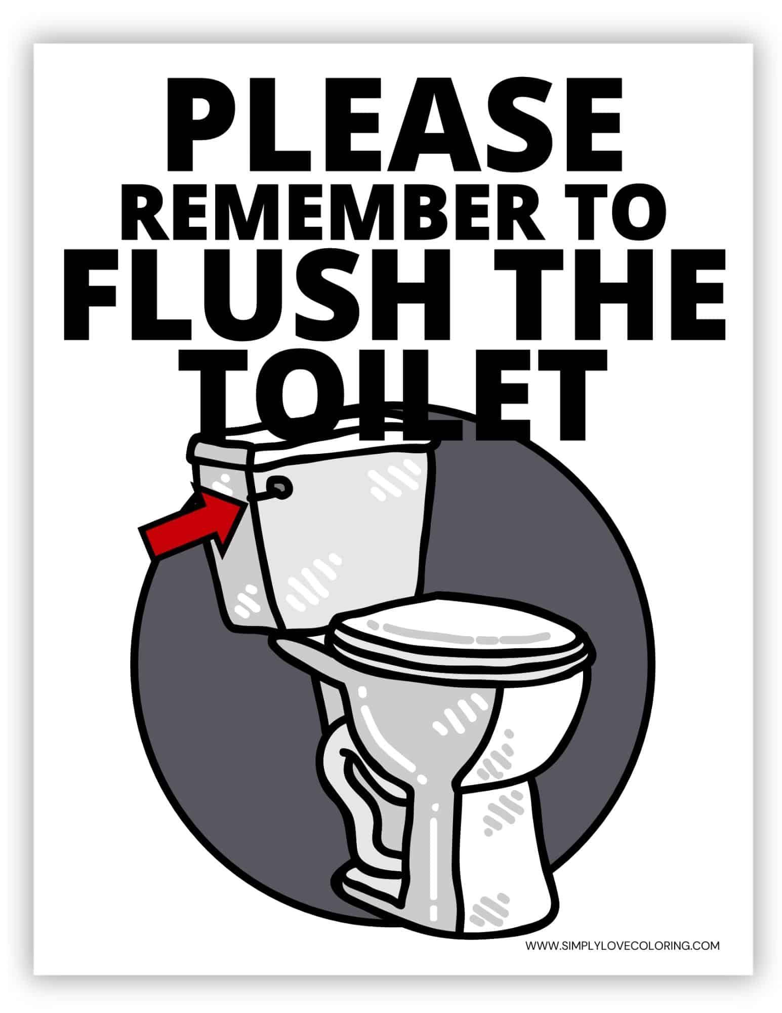 Flush The Toilet Signs Free Pdf Downloads 960322320533251185