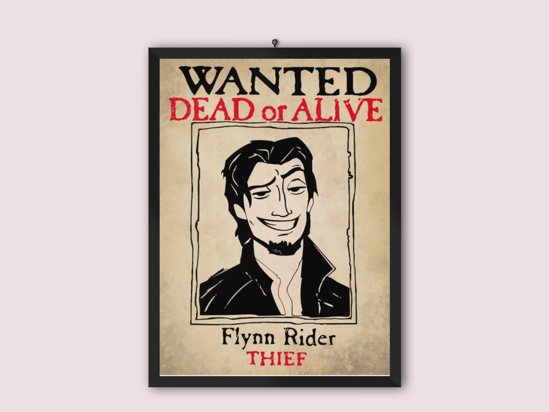 Flynn Rider Wanted Poster Tangled Movie