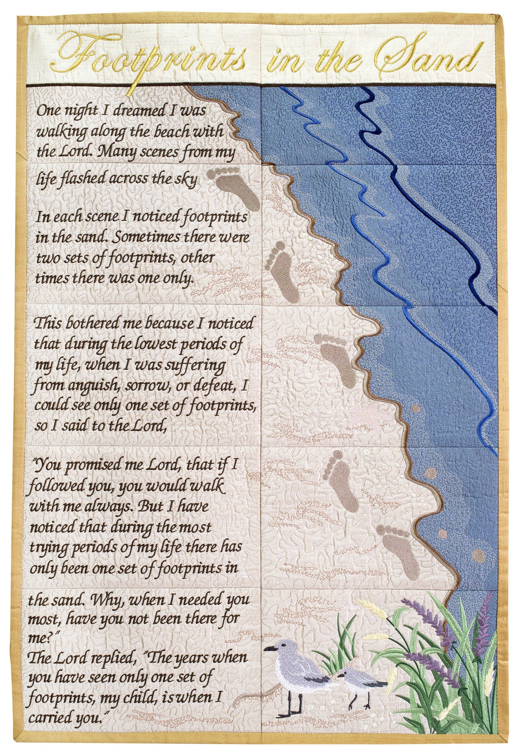 footprints in the sand printable free