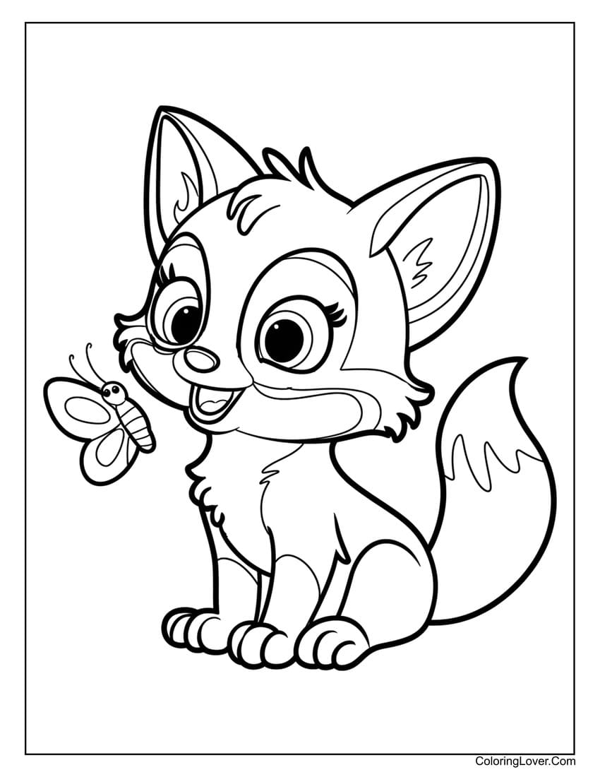 Fox Coloring Pages Fox Coloring Pages