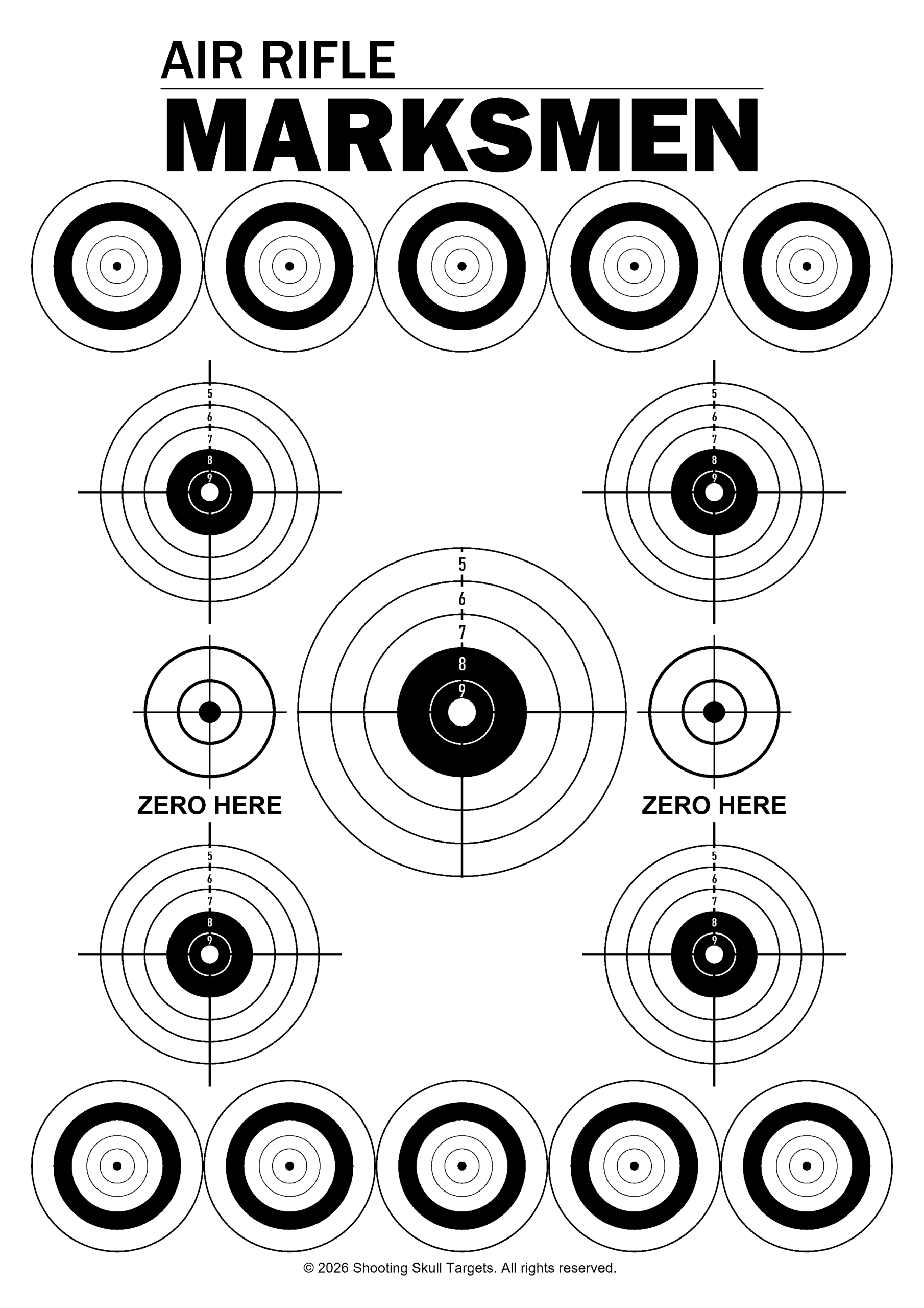 Free A4 Airgun Targets Free A4 Airgun Targets