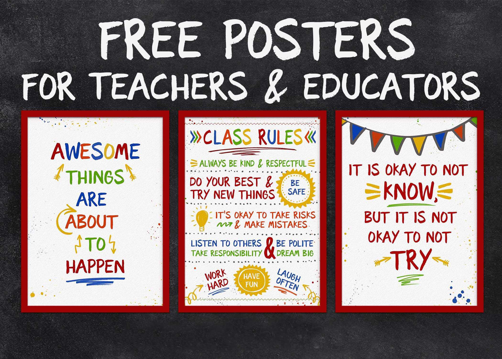 Free Classroom Posters