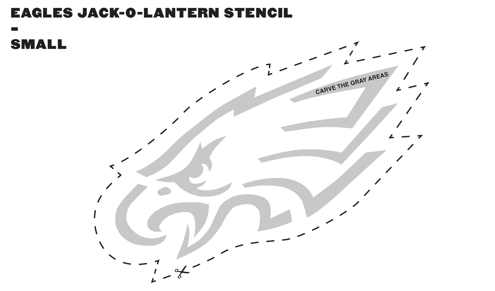 Free Philadelphia Eagles Pumpkin Carving Template And Stencil Free Philadelphia Eagles Pumpkin Carving Template And Stencil