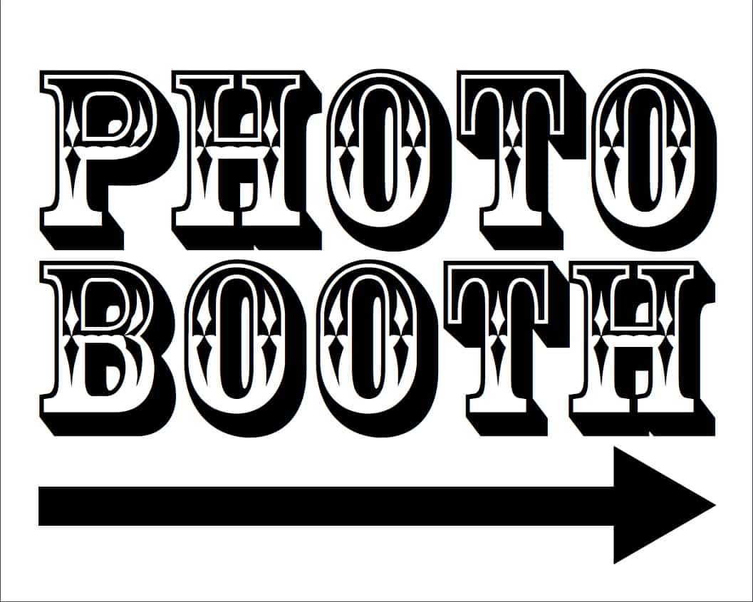 Free Photo Booth Printables For Your Wedding