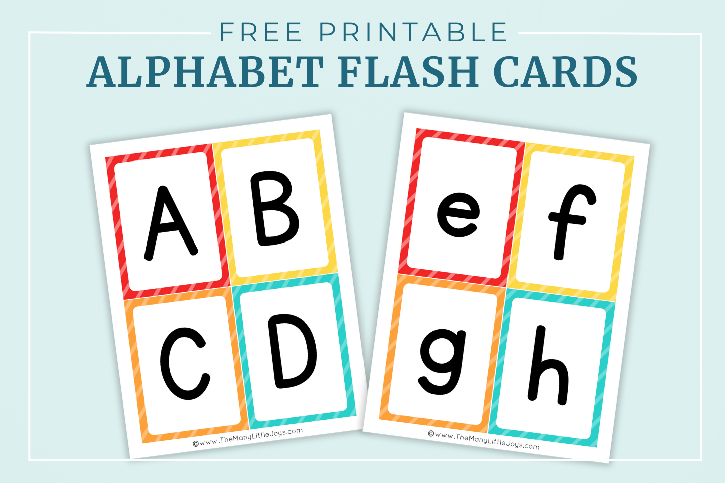 Free Printable Alphabet Flashcards Upper And Lowercase Free Printable Alphabet Flashcards Upper And Lowercase