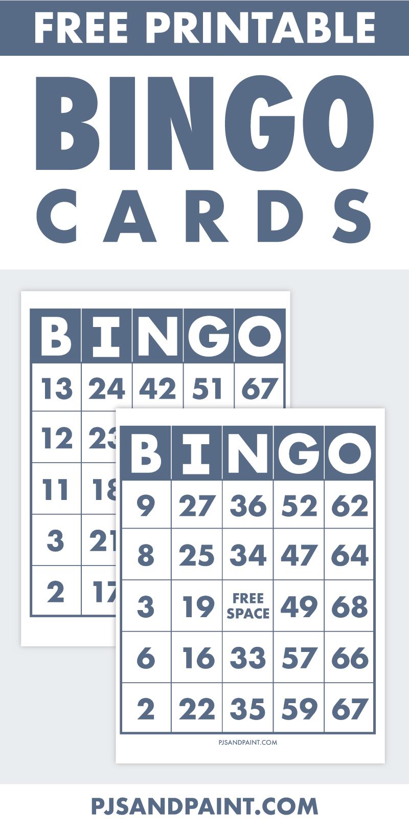 Free Printable Bingo Cards Free Printable Bingo Cards