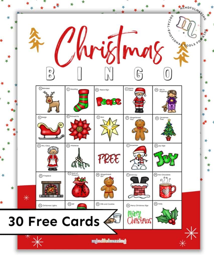 free printable holiday bingo games