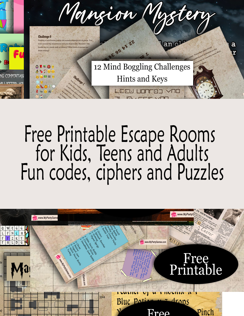 Free Printable Escape Rooms