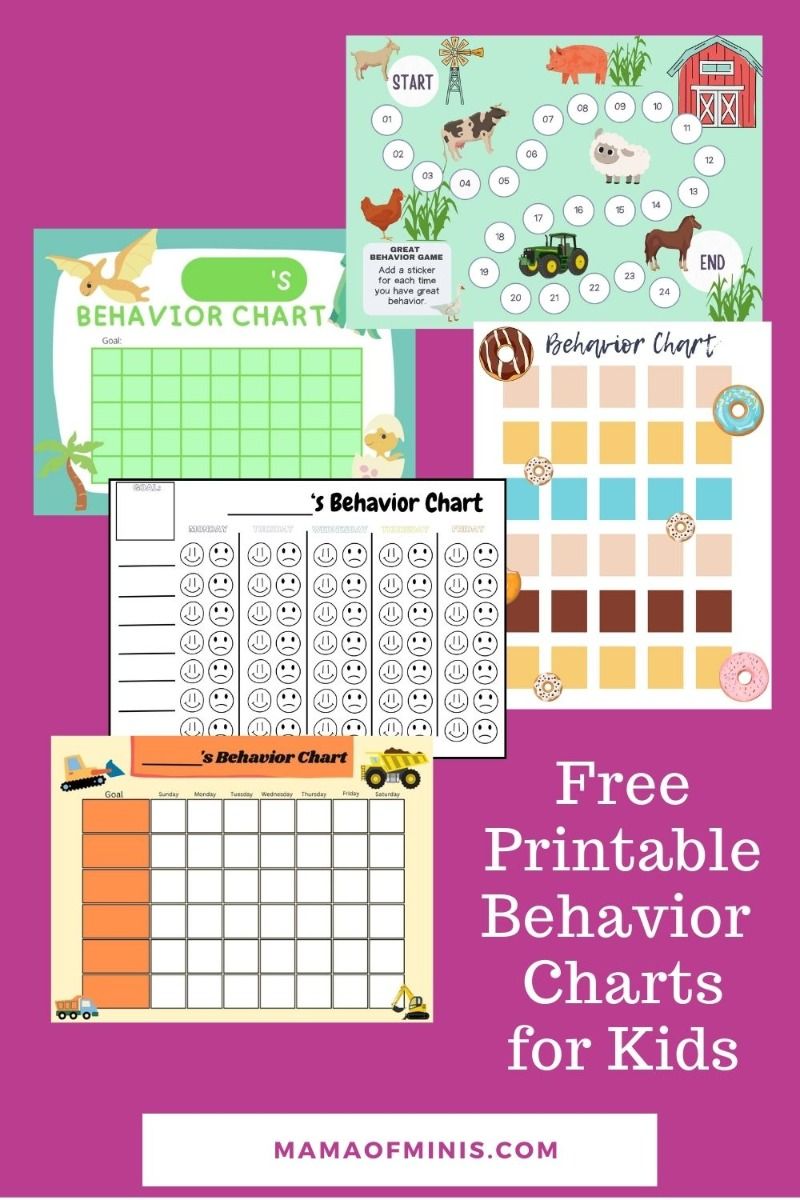 Free Printable Free Printable Behavior Chart Printable Free Printable Free Printable Behavior Chart Printable
