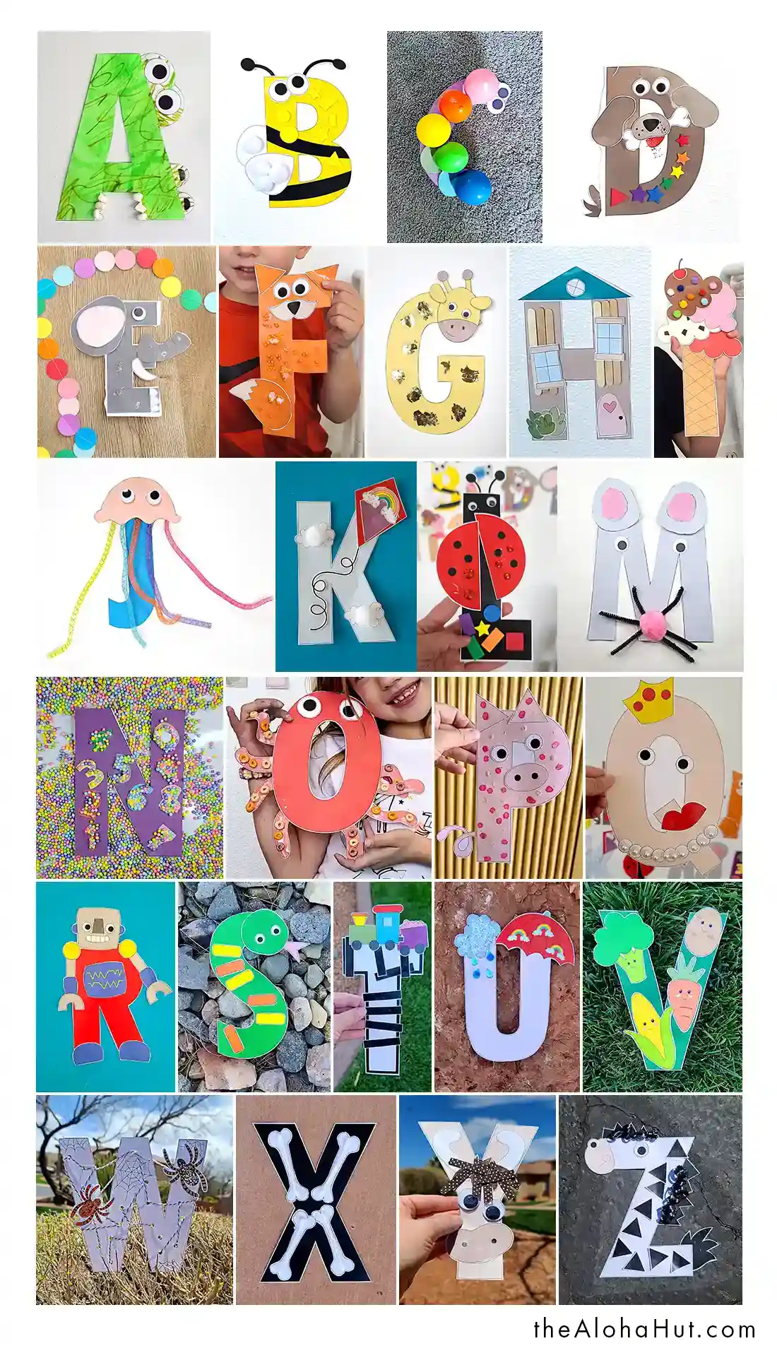 Free Printable Letter Crafts From A To Z Alphabet Wall For Learning Abcs Free Printable Letter Crafts From A To Z Alphabet Wall For Learning Abcs