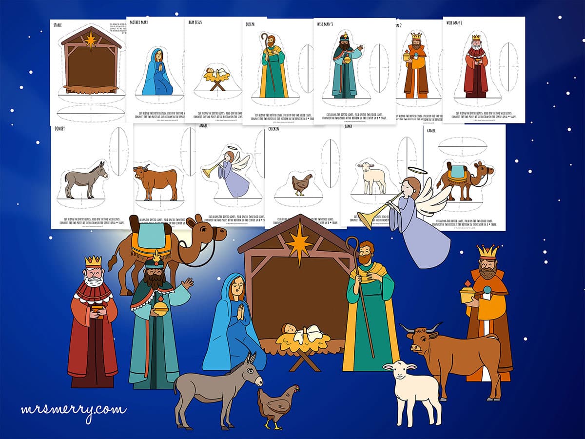 Free Printable Nativity Scene Cutouts