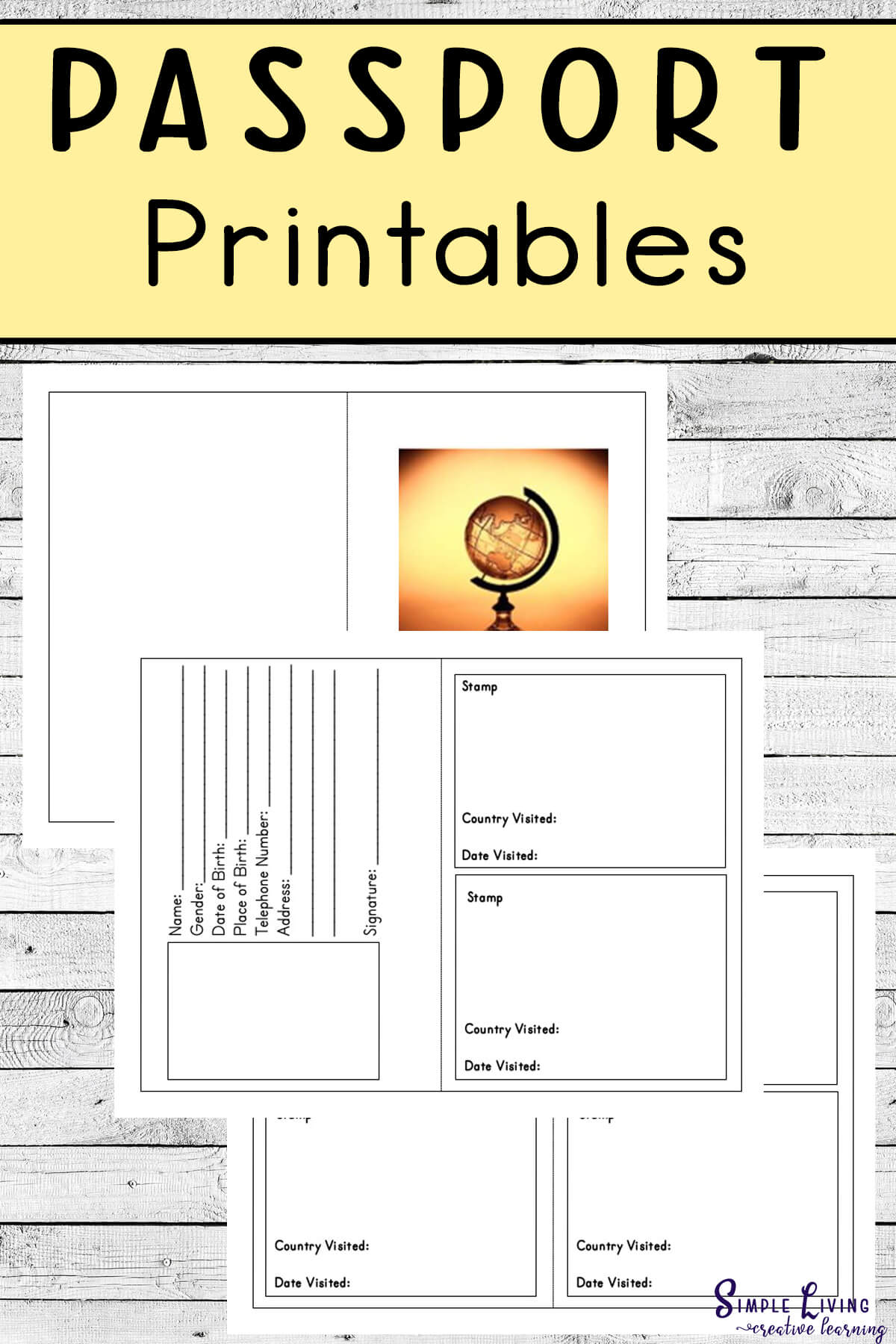 Free Printable Passport Free Printable Passport