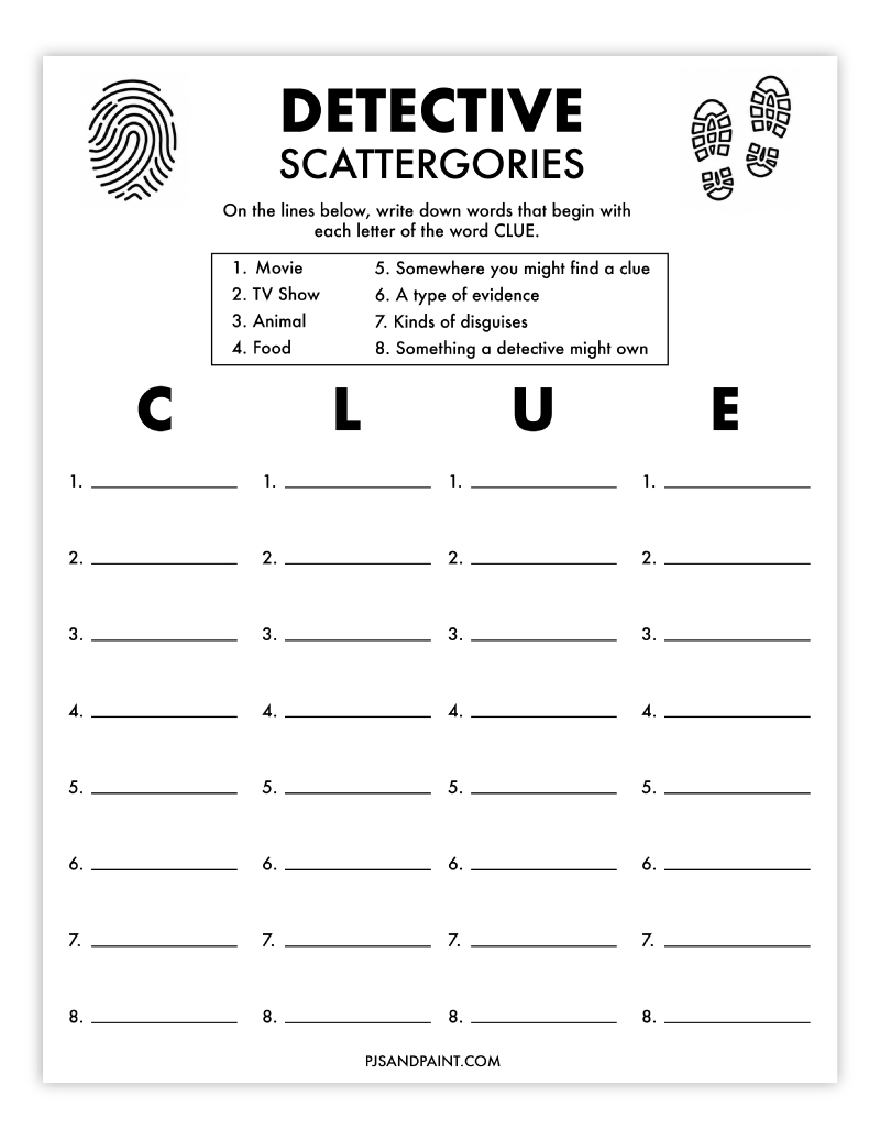 Free Printable Top Secret Detective Games Activities For Kids Free Printable Top Secret Detective Games Activities For Kids
