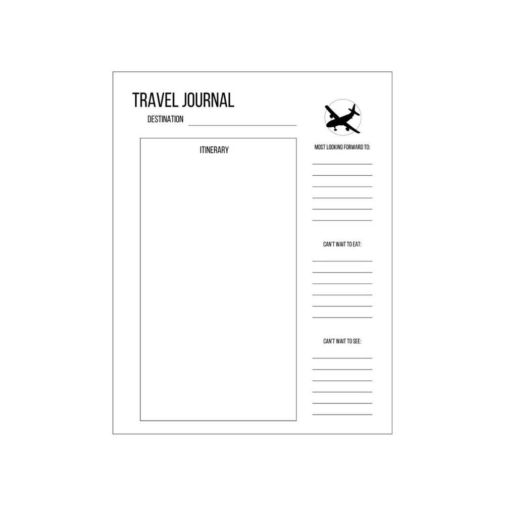Free Printable Travel Journal Pages For Adults Free Printable Travel Journal Pages For Adults