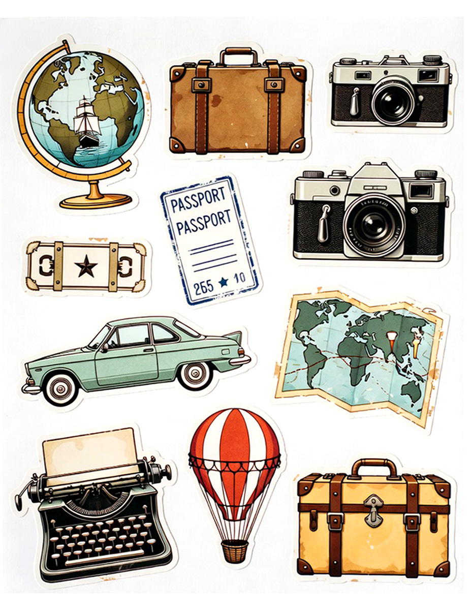 Free Printable Travel Stickers