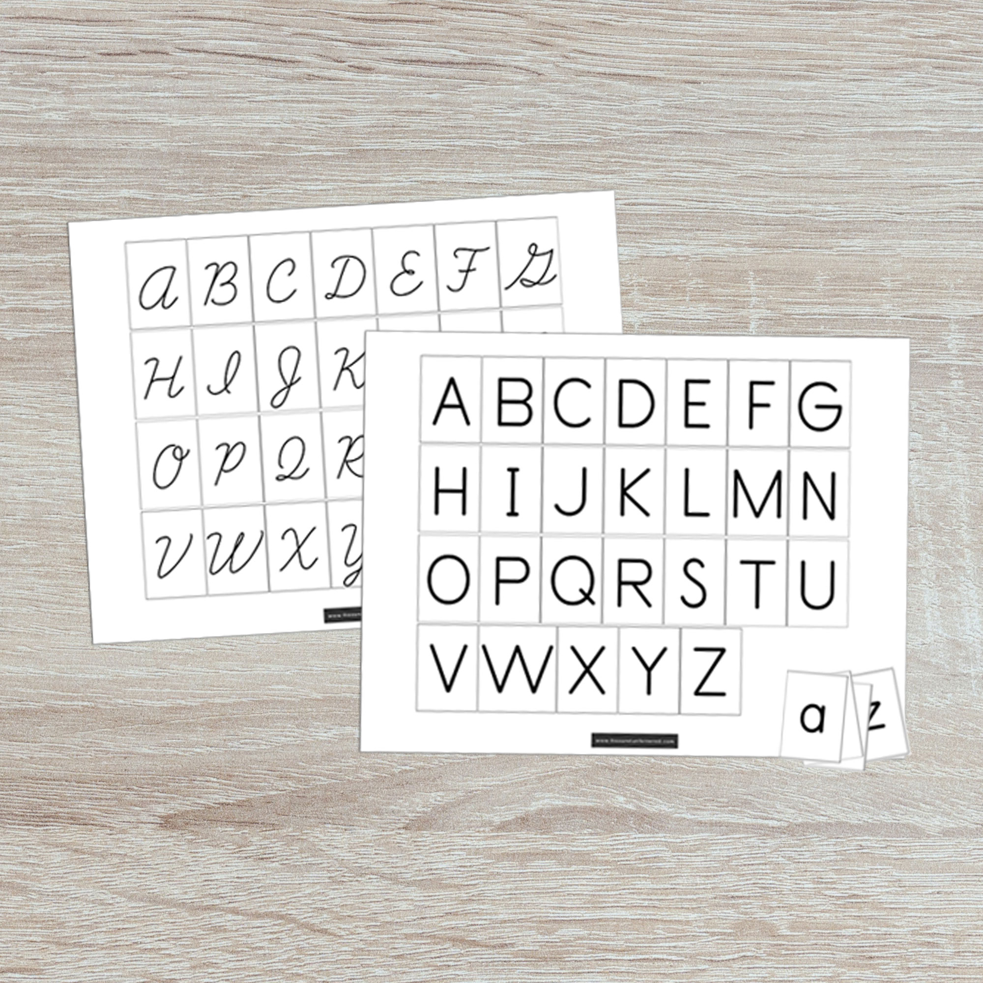 Free Printable Uppercase And Lowercase Matching Alphabet Mats