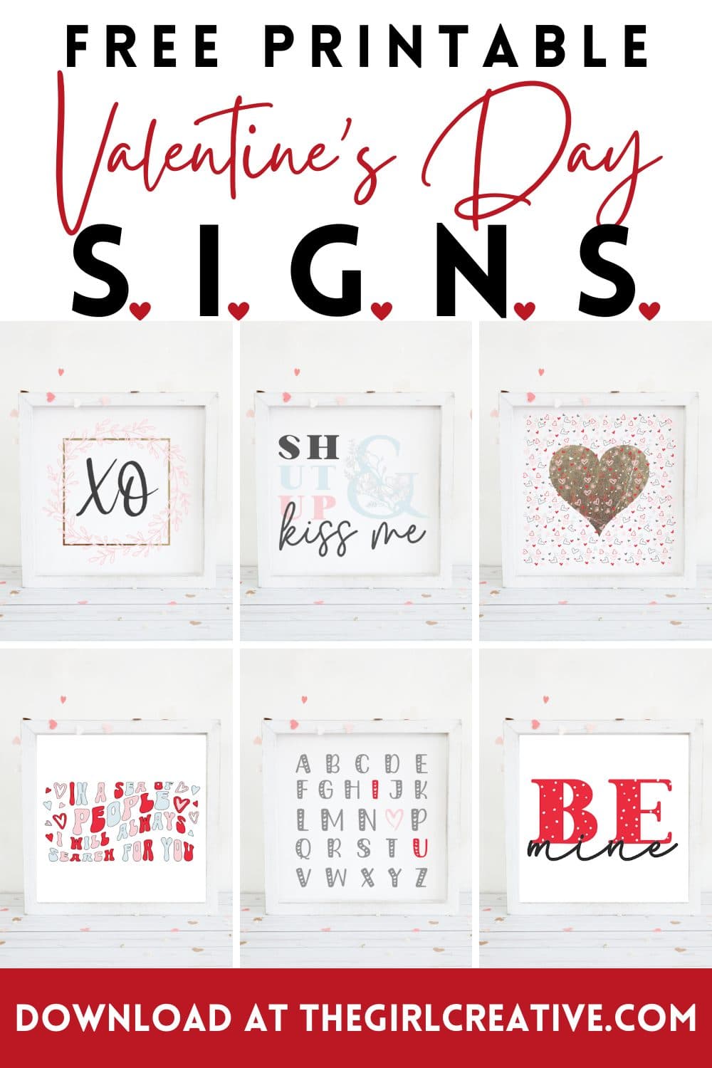 Free Printable Valentine Signs Free Printable Valentine Signs