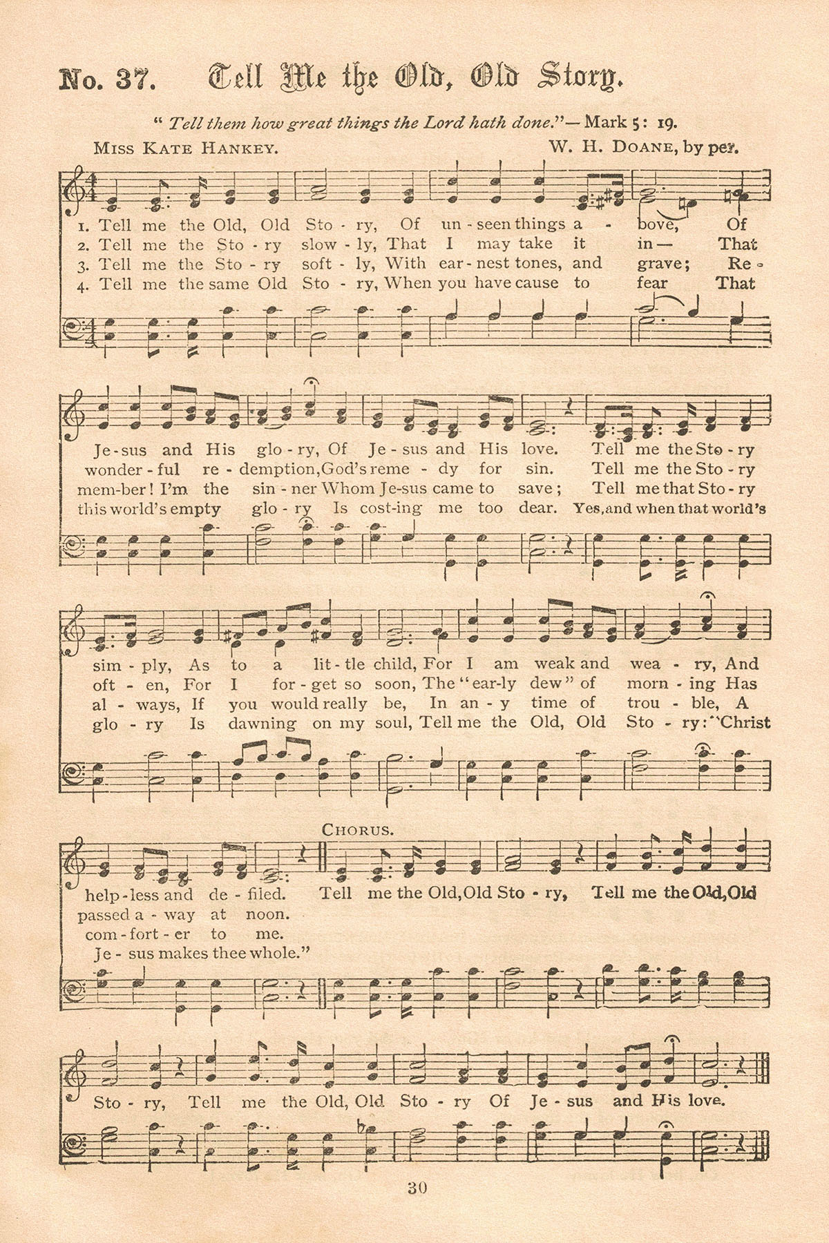 Free Printable Vintage Gospel Hymns Sheet Music