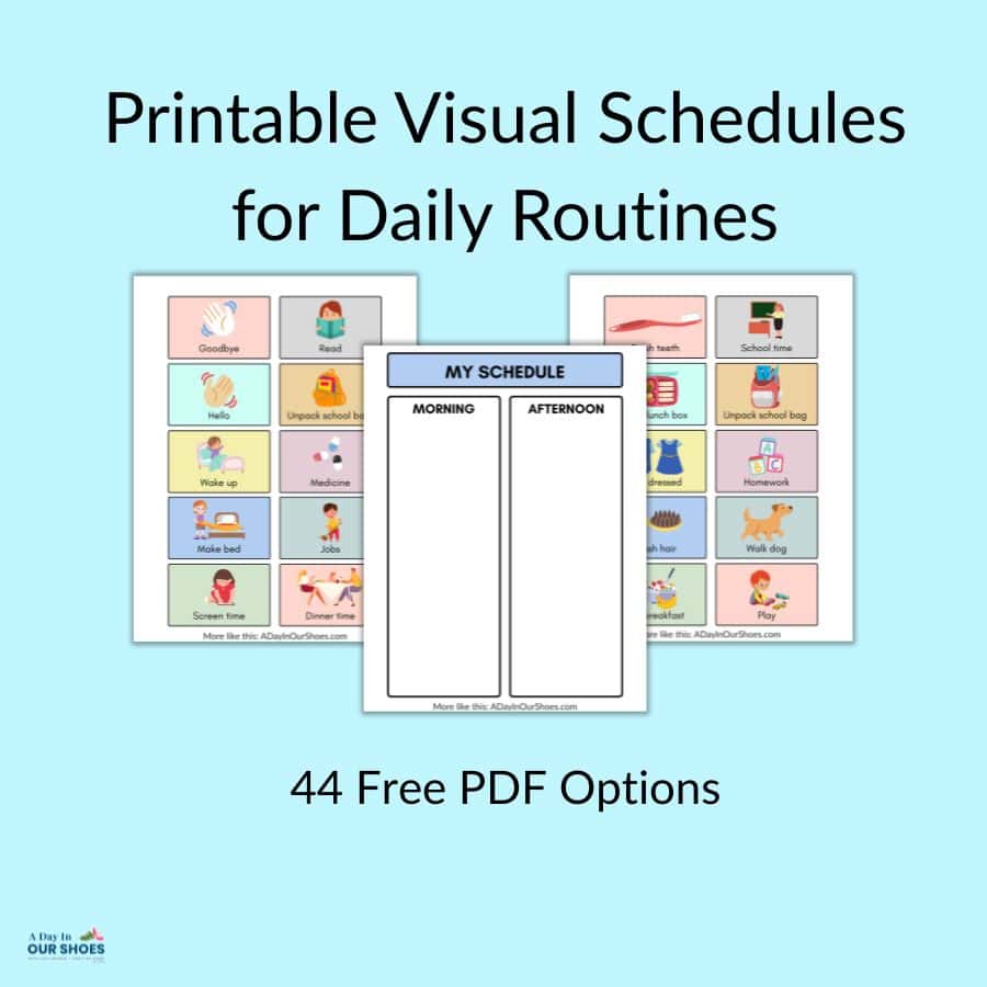 Free Printable Visual Schedules For Home And Daily Routines