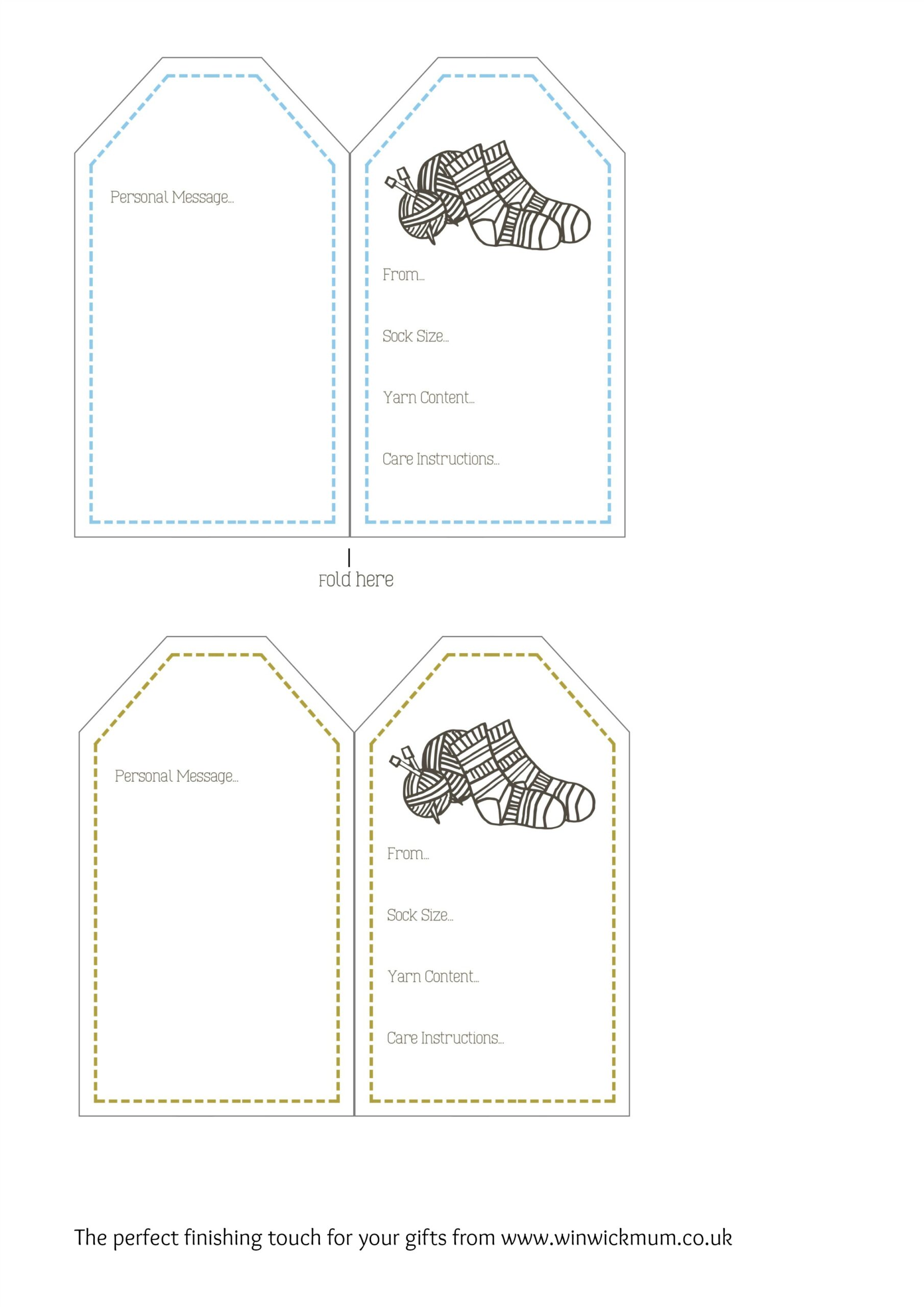 Free Printable Yarn Labels