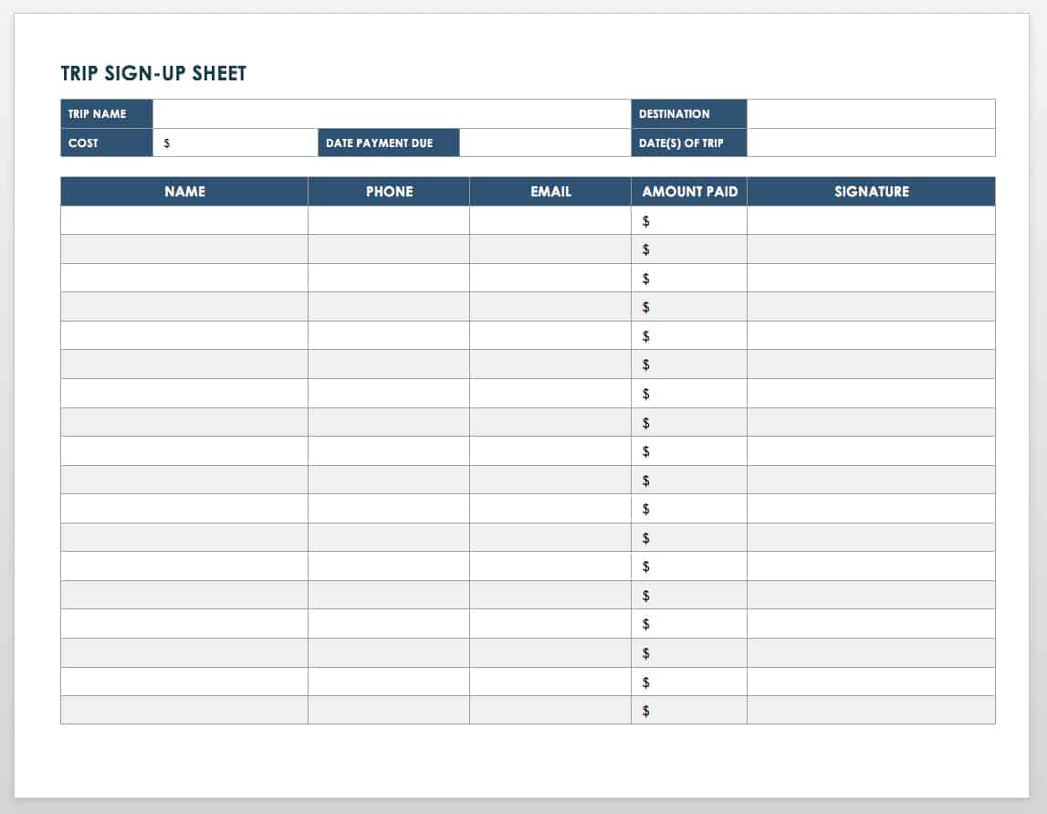 free printable sign in sheet free printable sign in sheet