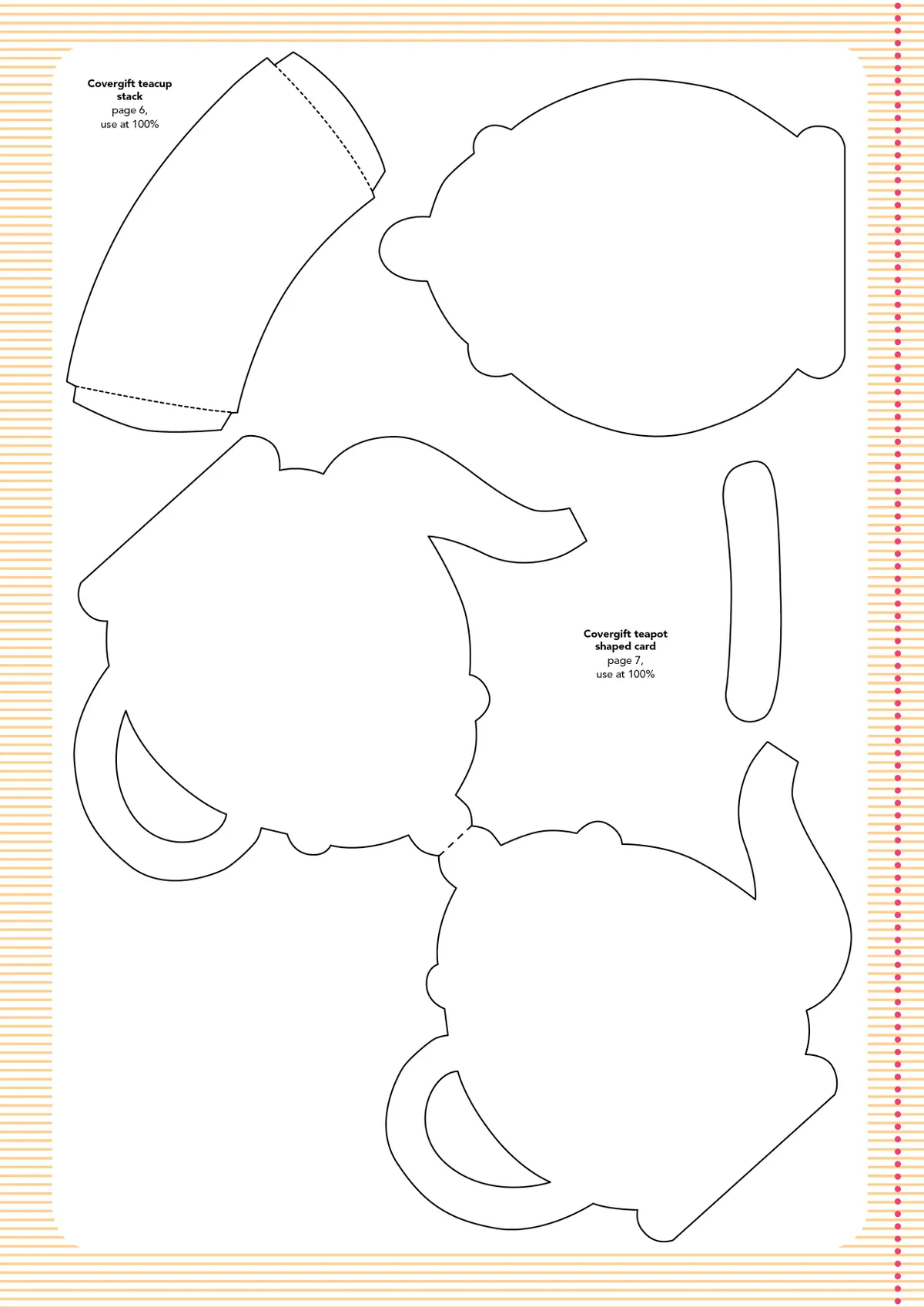 Free Teapot Card Template