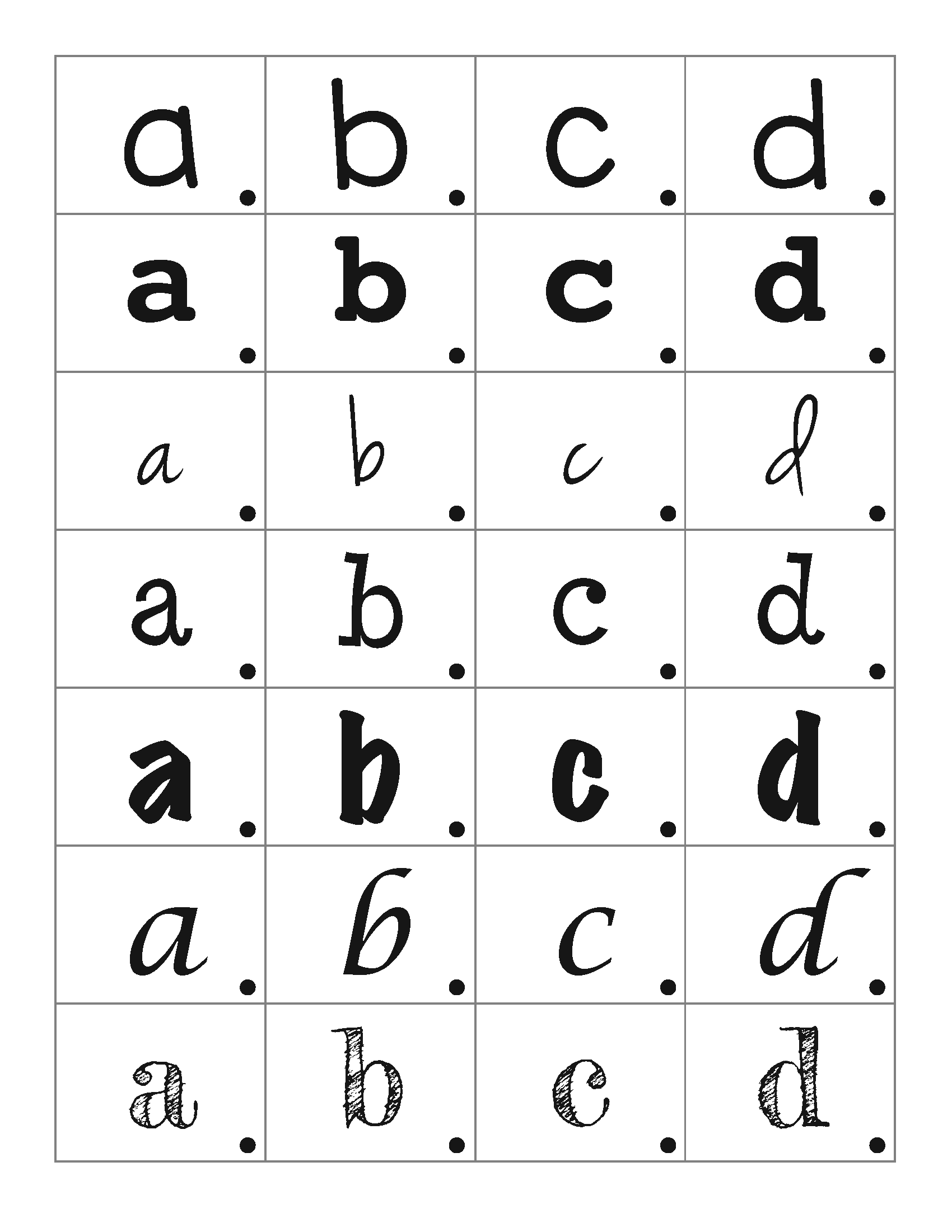 Funky Fonts Letter Sorting Activity With Free Printable Funky Fonts Letter Sorting Activity With Free Printable