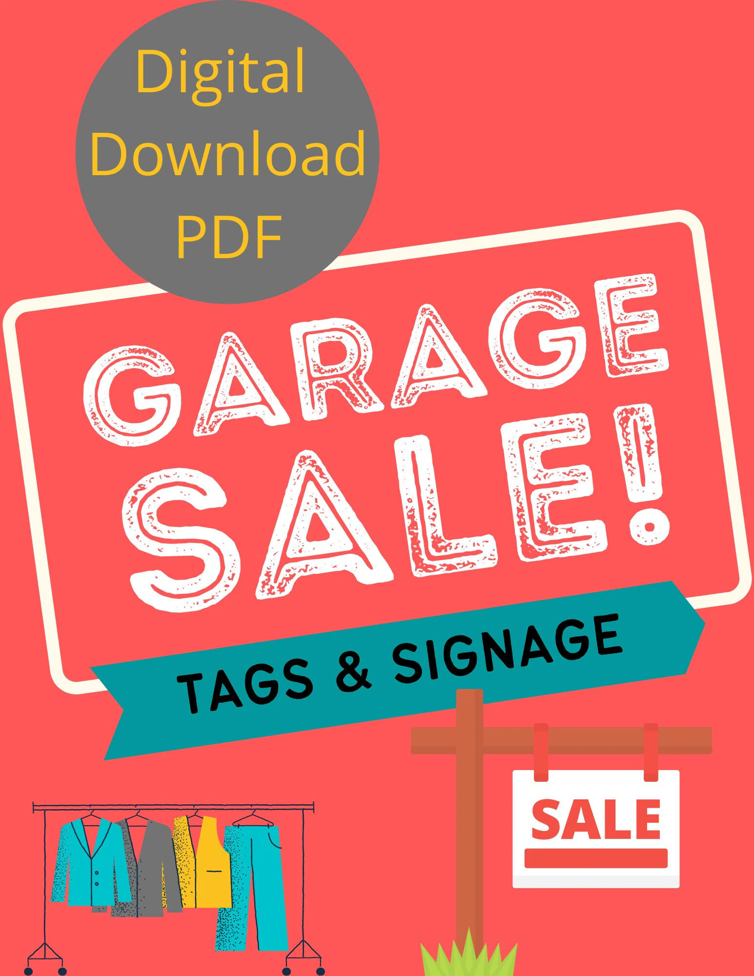Garage Sale Flyer Printable Signs Garage