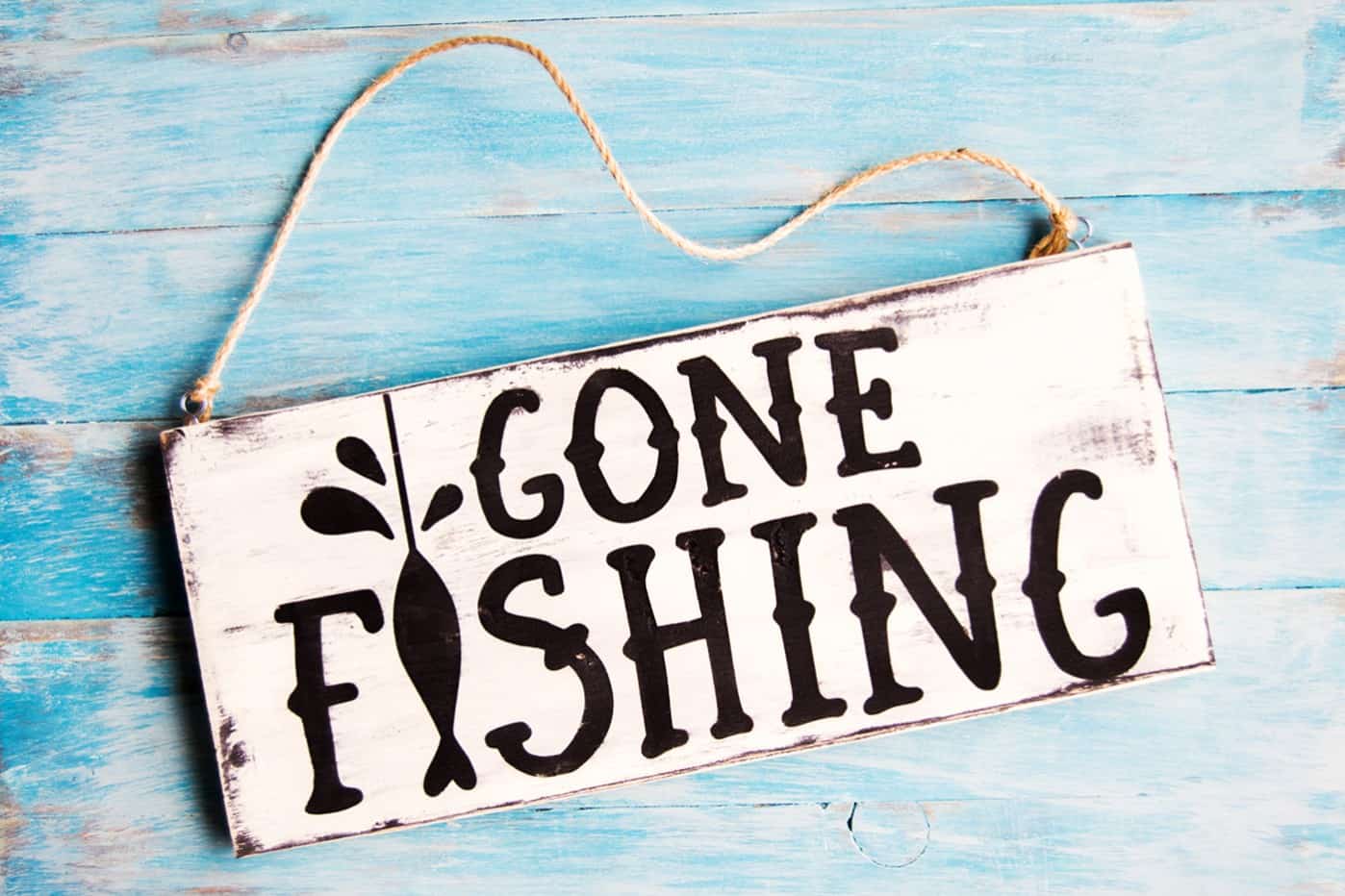 Gone Fishing Sign Gone Fishing Sign