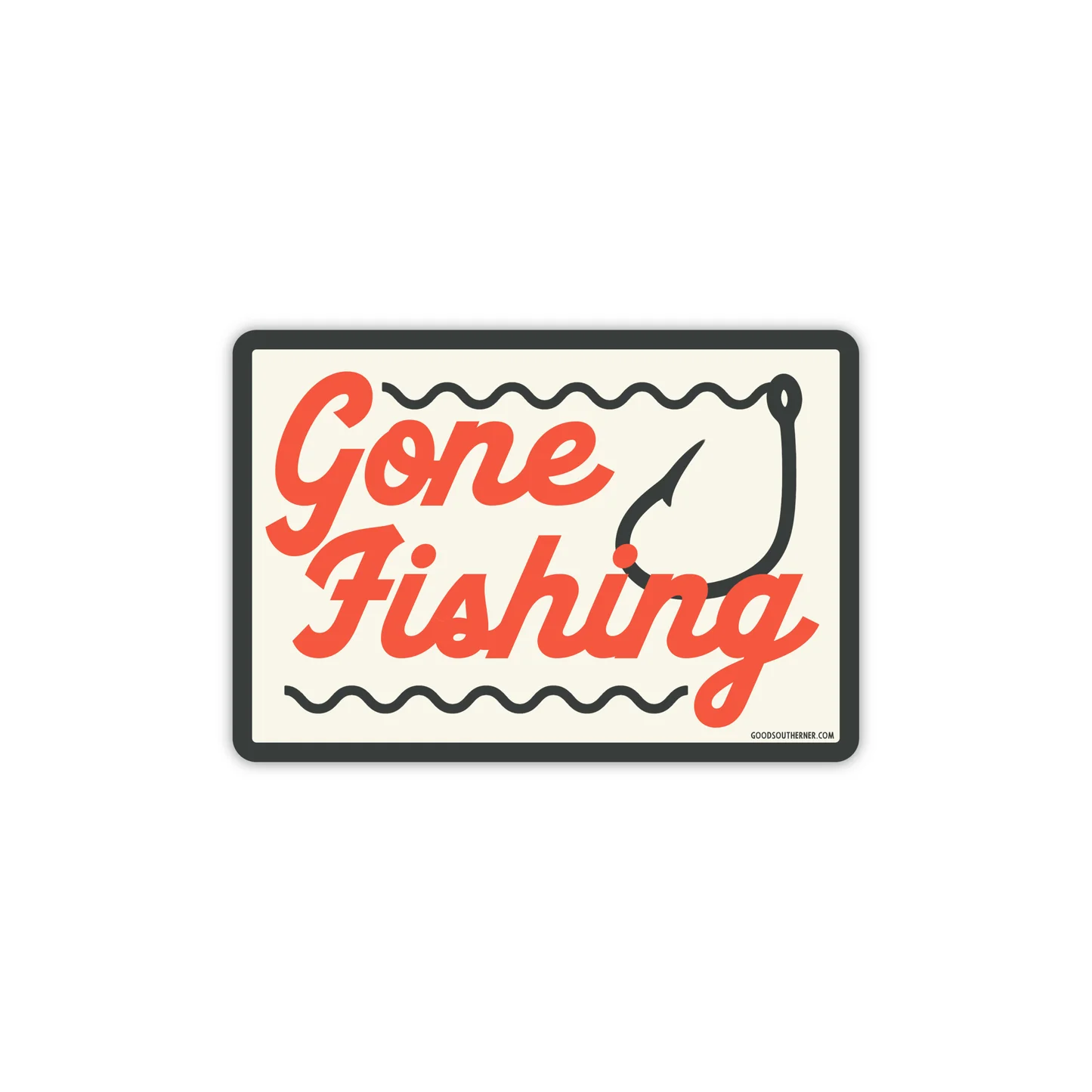 Gone Fishing Sticker Gone Fishing Sticker